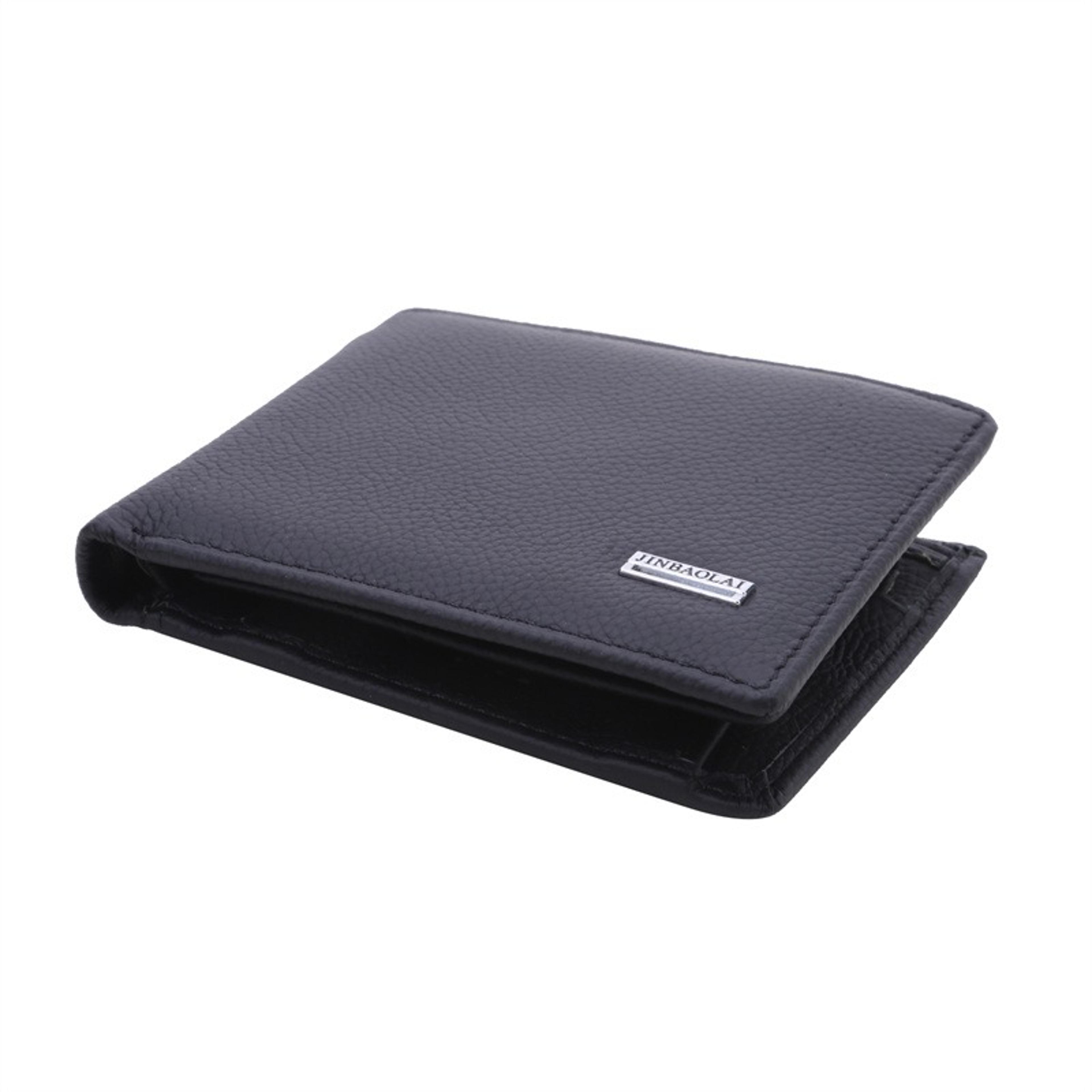 Genuine Leather Slim Men Wallet Compact Waterproof Card Holder With Coin Pocket 2