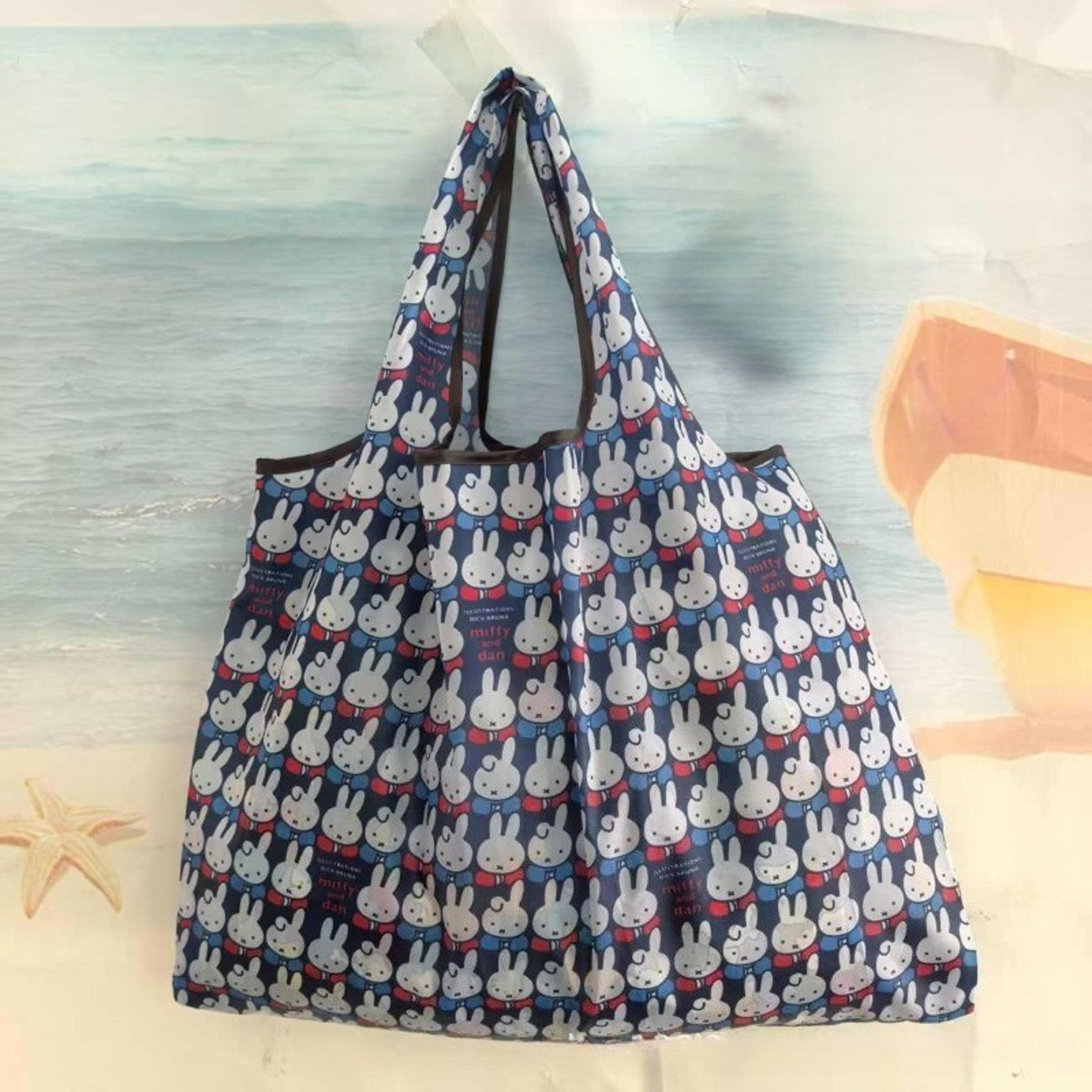 Miffy Eco Friendly Foldable Shopping Bag Large Capacity Reusable Tote 9
