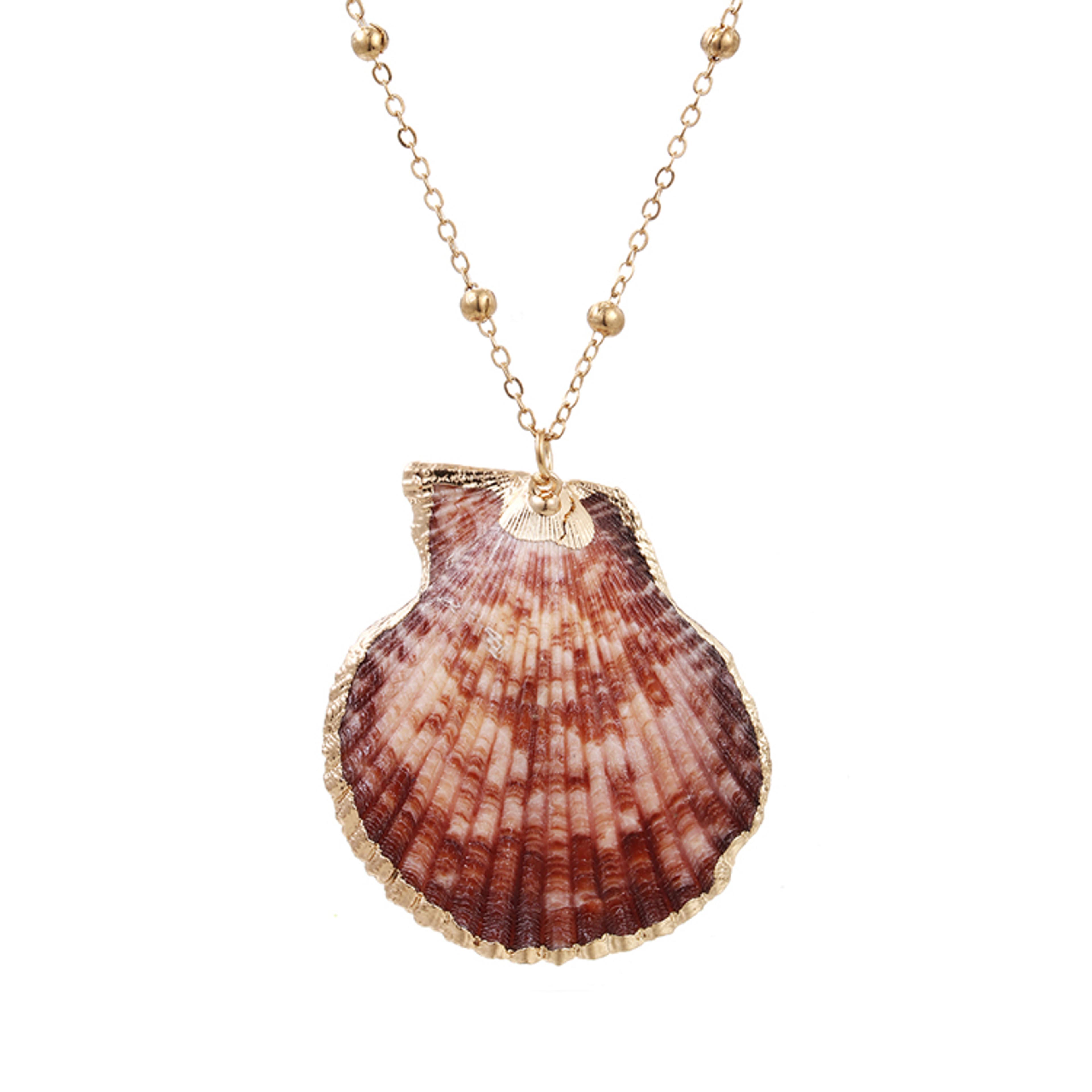 Boho Shell Necklace Cowrie Conch Pendant Beach Jewelry For Women 9