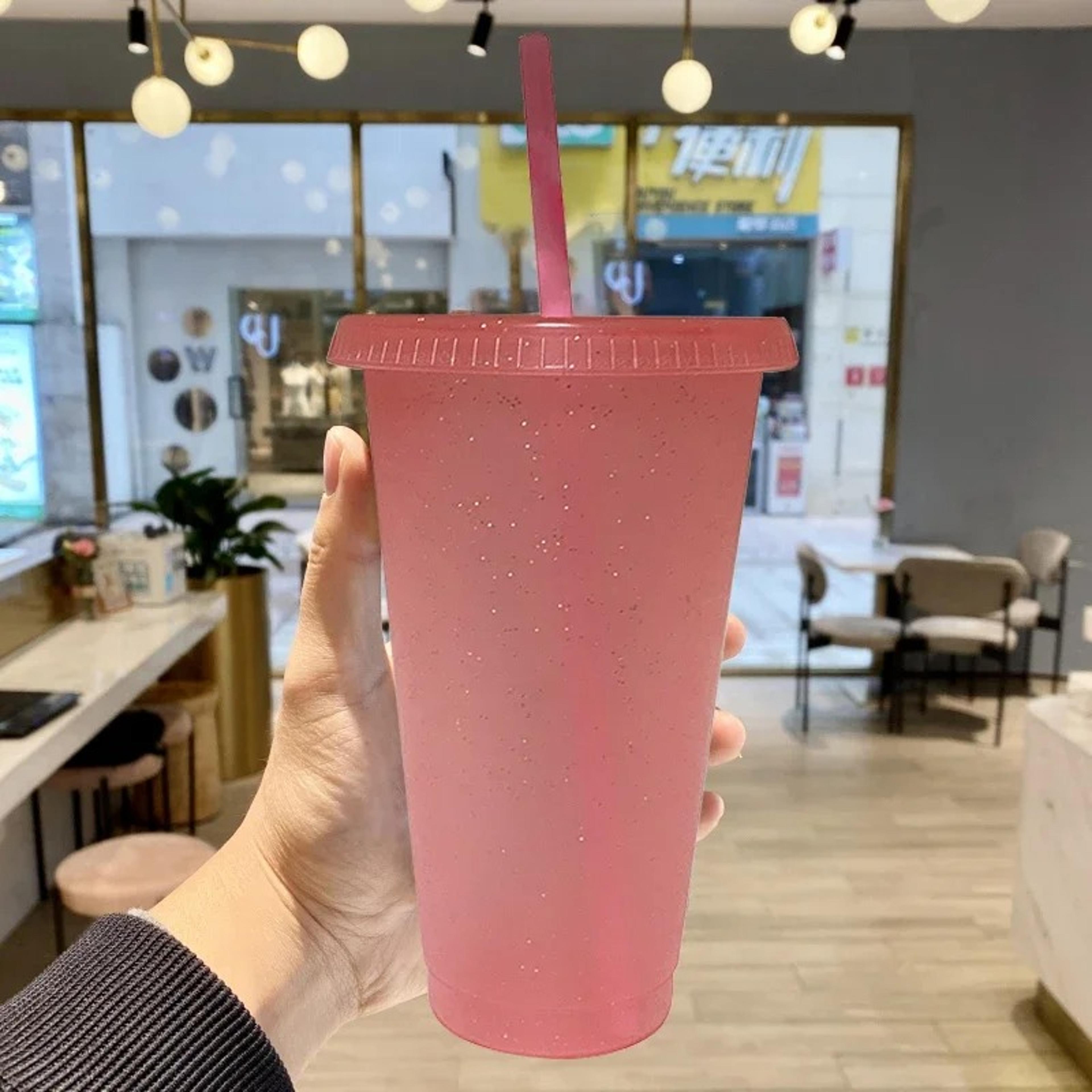 Reusable Glitter Party Cups With Lids And Straws For Summer Drinks And Events 2