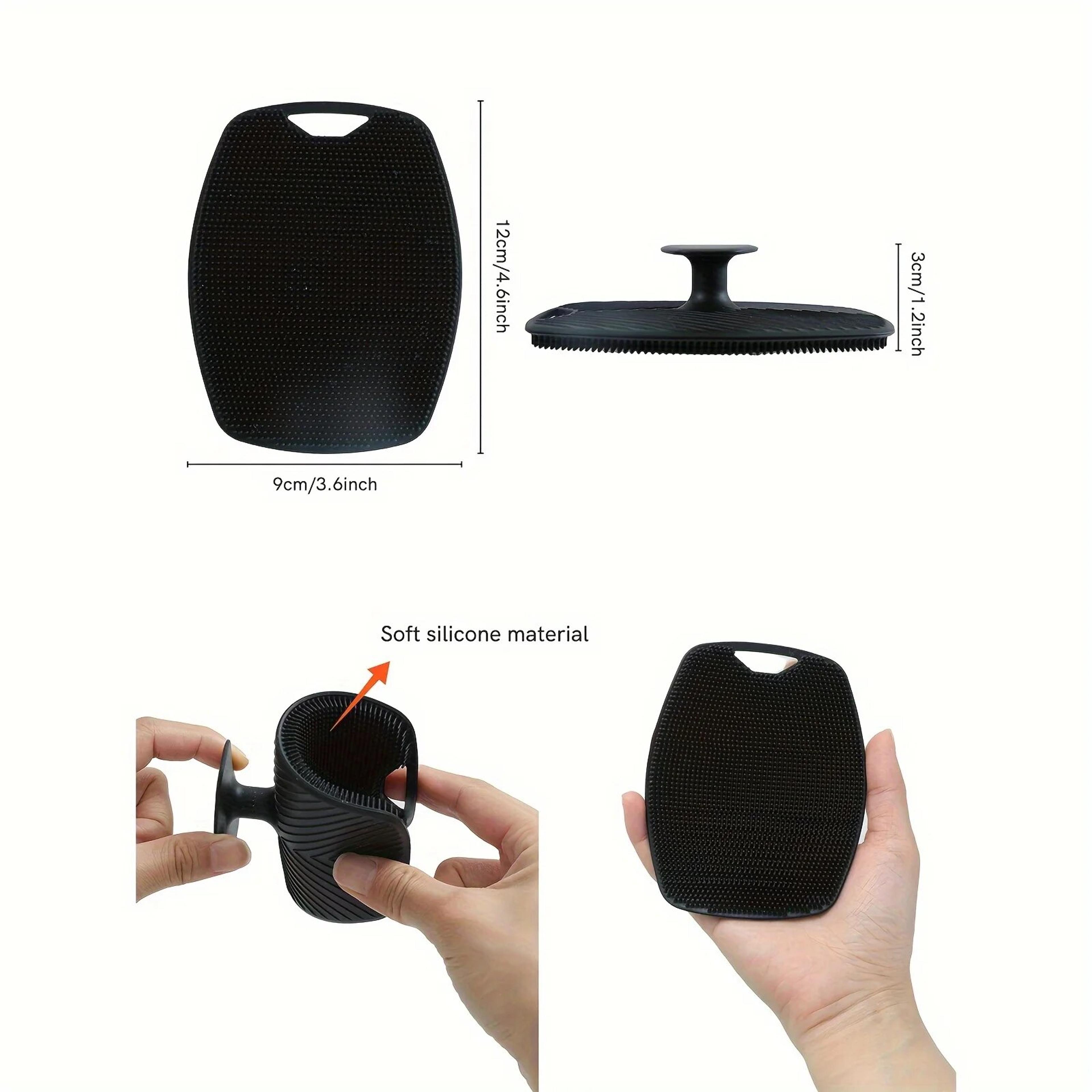 Silicone Exfoliating Bath Brush Wall Mounted Body And Face Cleaning Scrubber 4