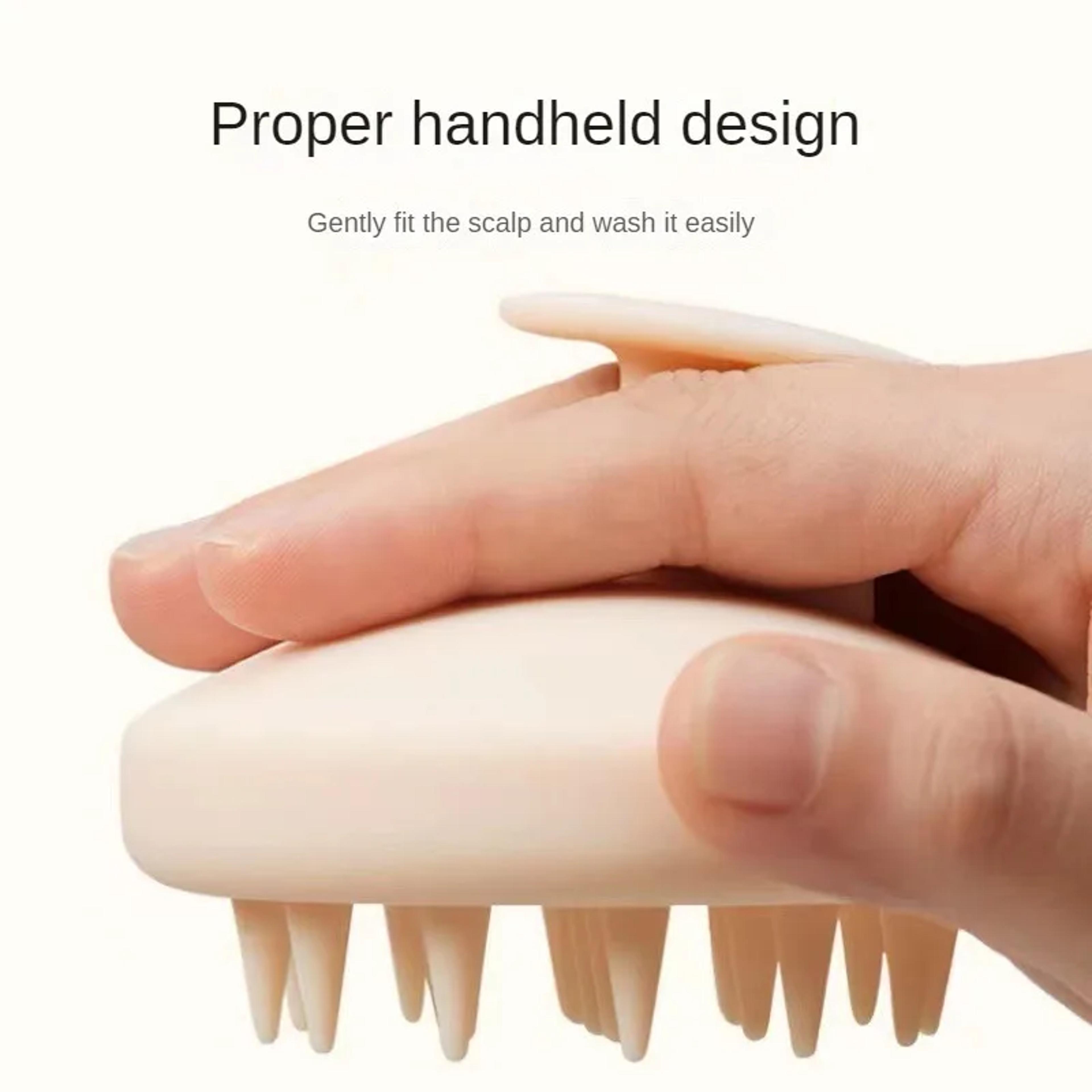 Silicone Scalp Massage Brush Hair Shampoo Comb For Wet And Dry Use 1