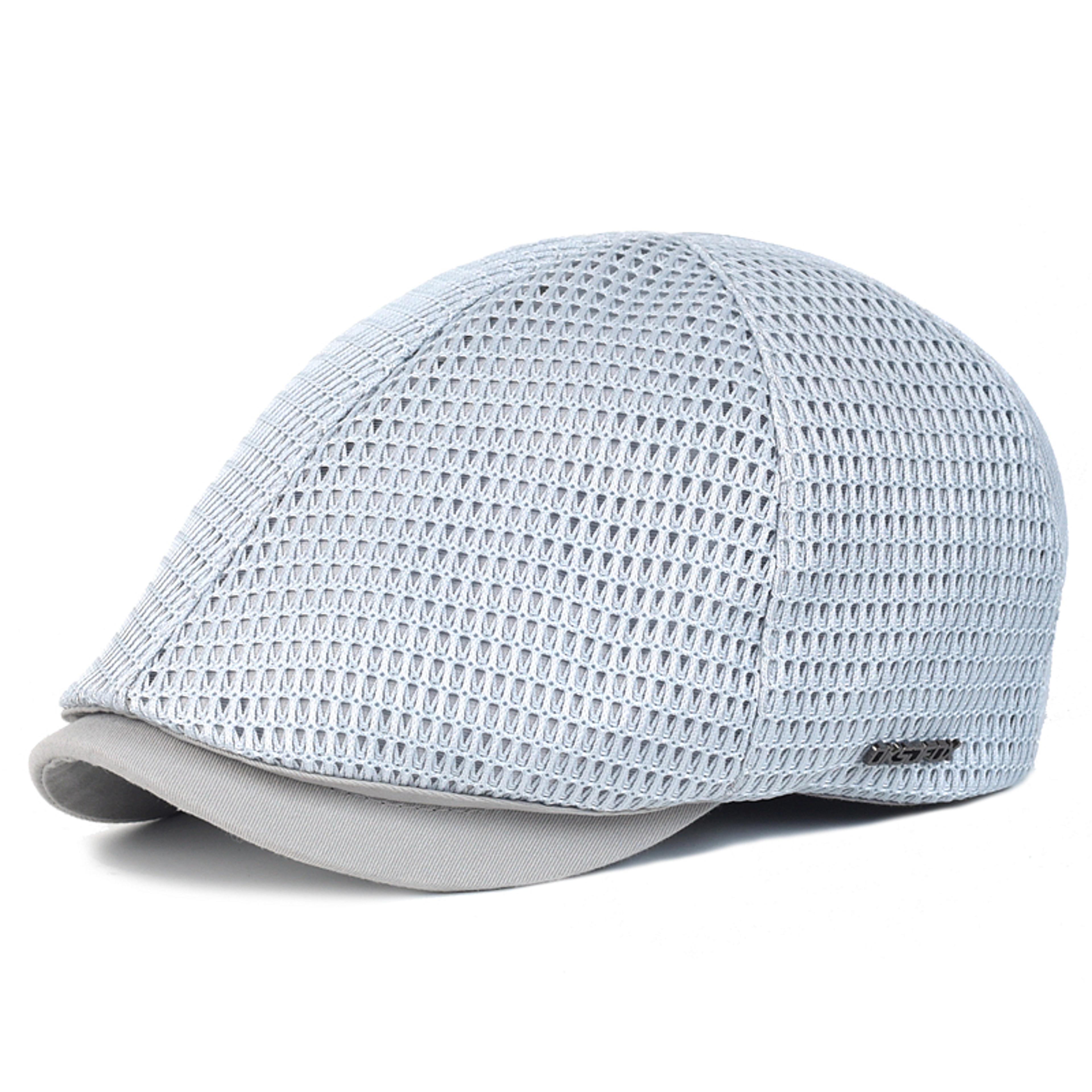 Breathable Mesh Newsboy Cap Lightweight Summer Flat Golf Hat For Men And Women 7