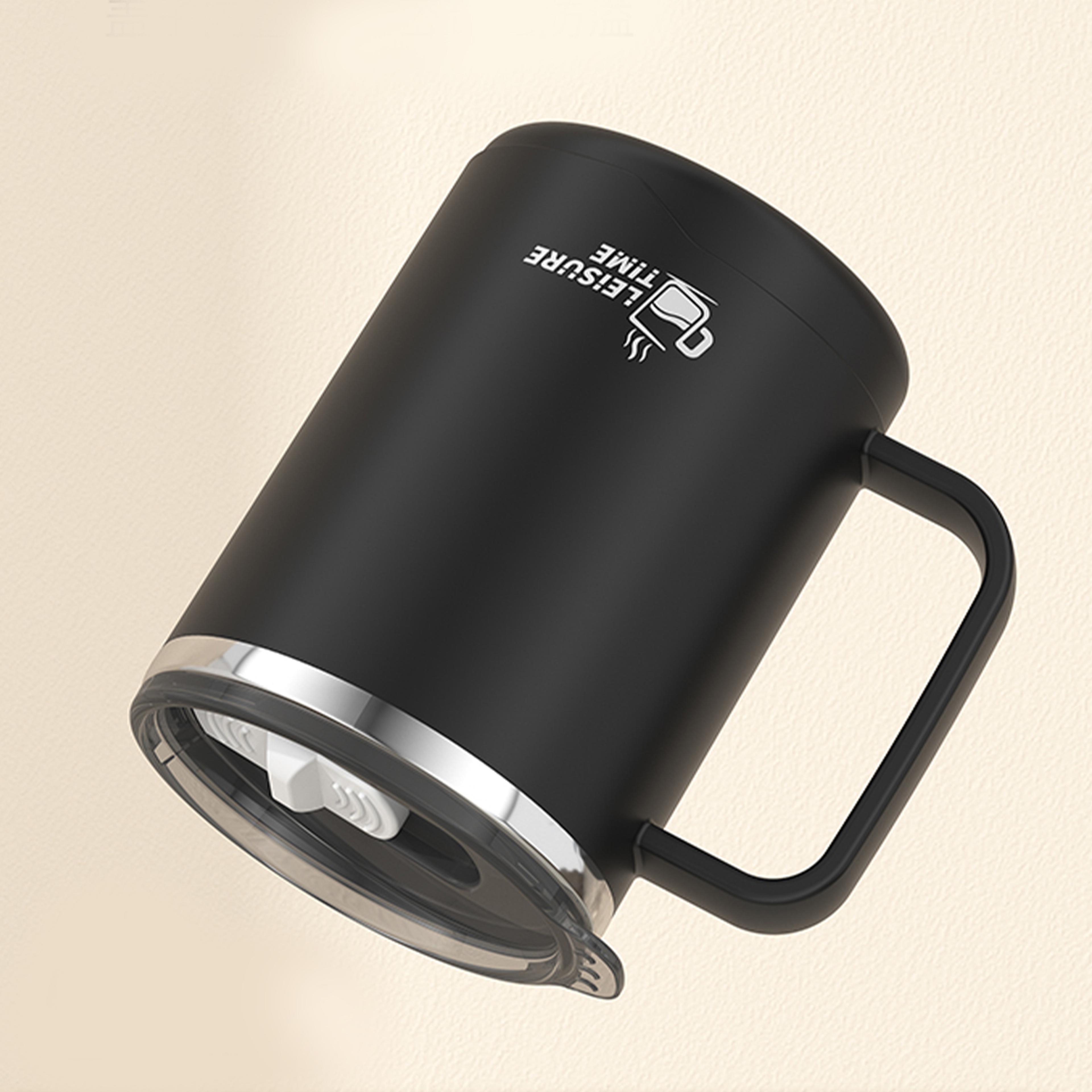 Double Wall Stainless Steel Travel Mug With Handle Leakproof Large Capacity Insulated Coffee Mug 4