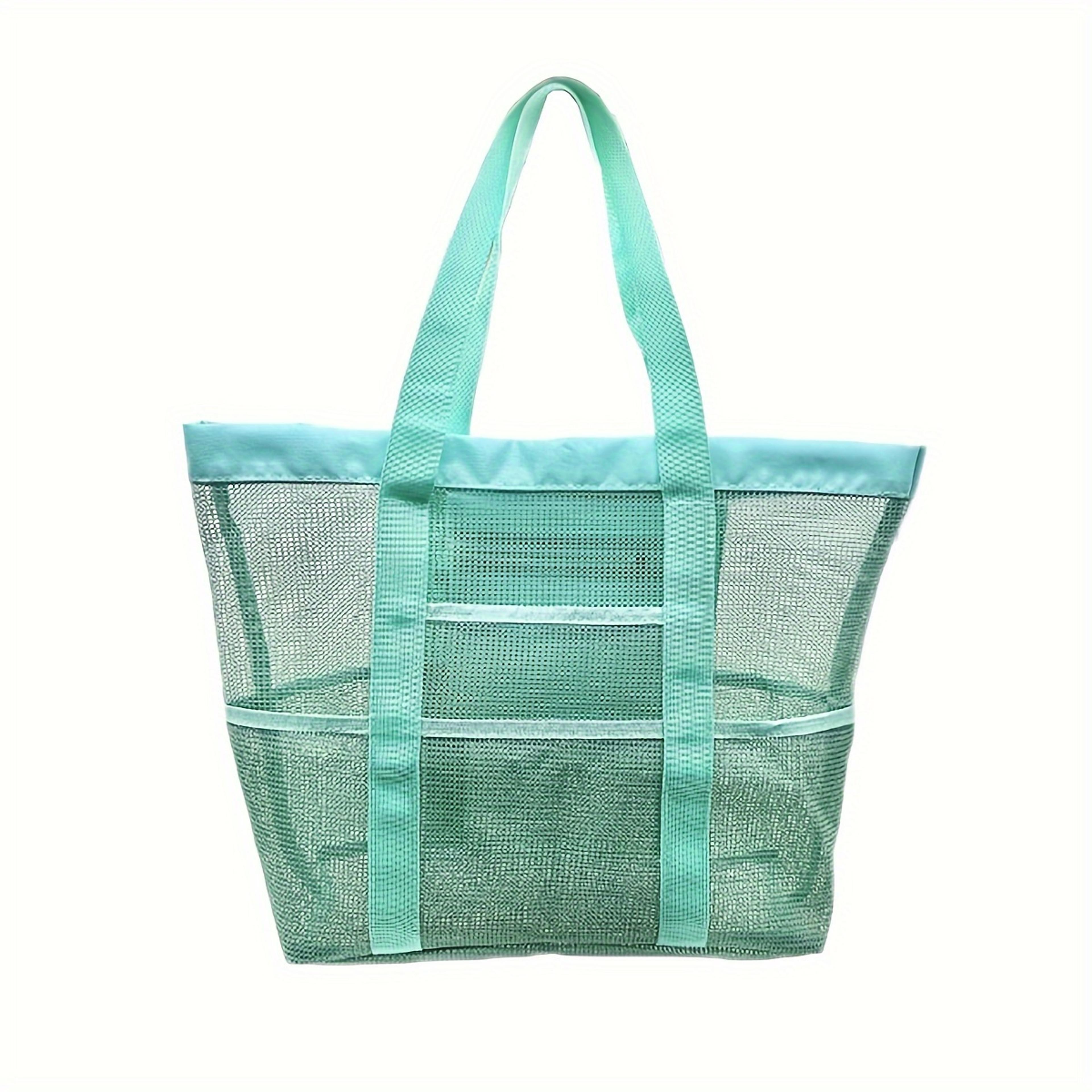 Large Capacity Mesh Beach Bag Multi Pocket Travel Toiletry  Portable Swim Organizer 3