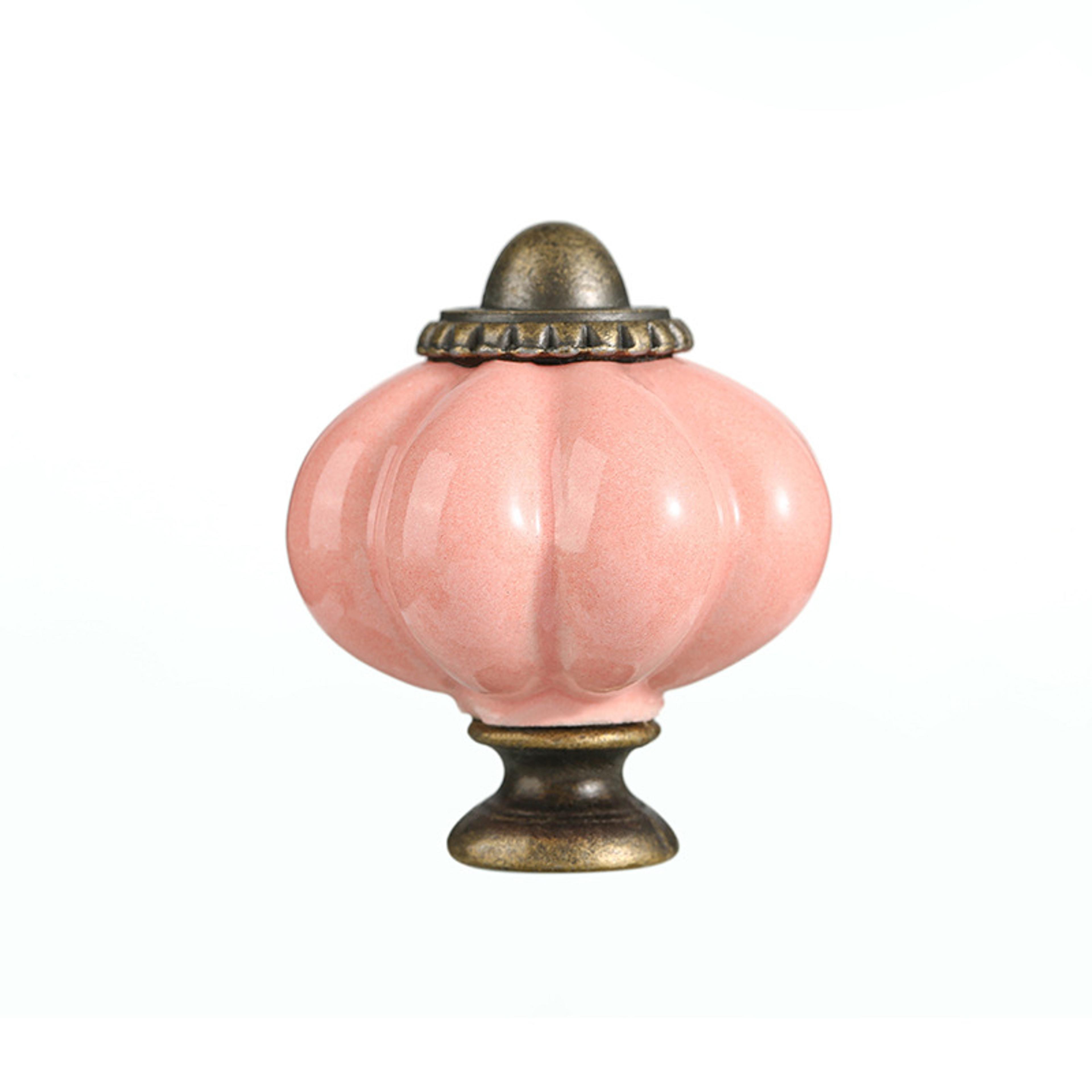 Ceramic Pumpkin Cabinet Knobs Decorative Kitchen Drawer Pulls For Cabinets  Dressers 6