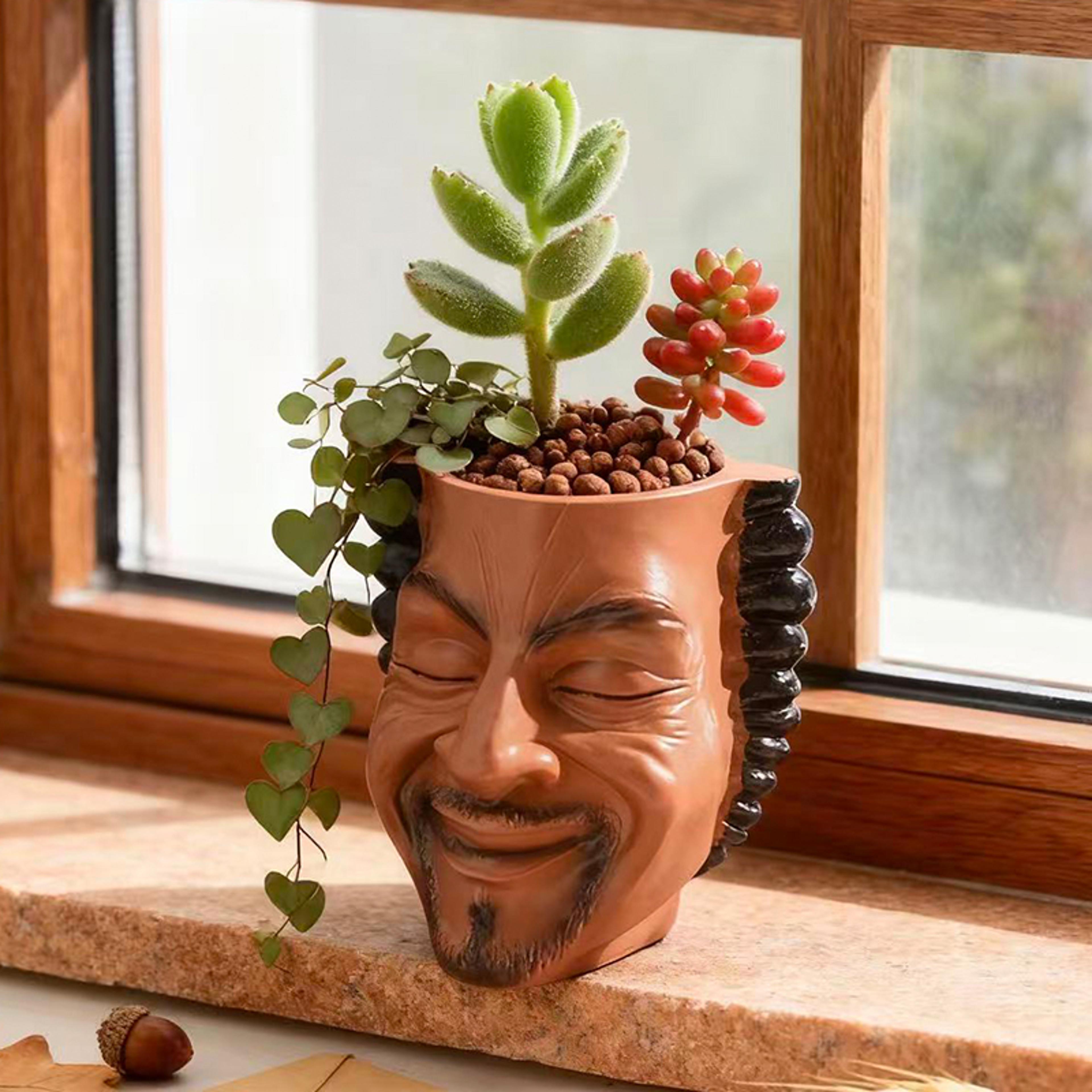 creative resin decorative flower pot for indoor outdoor garden planter decor