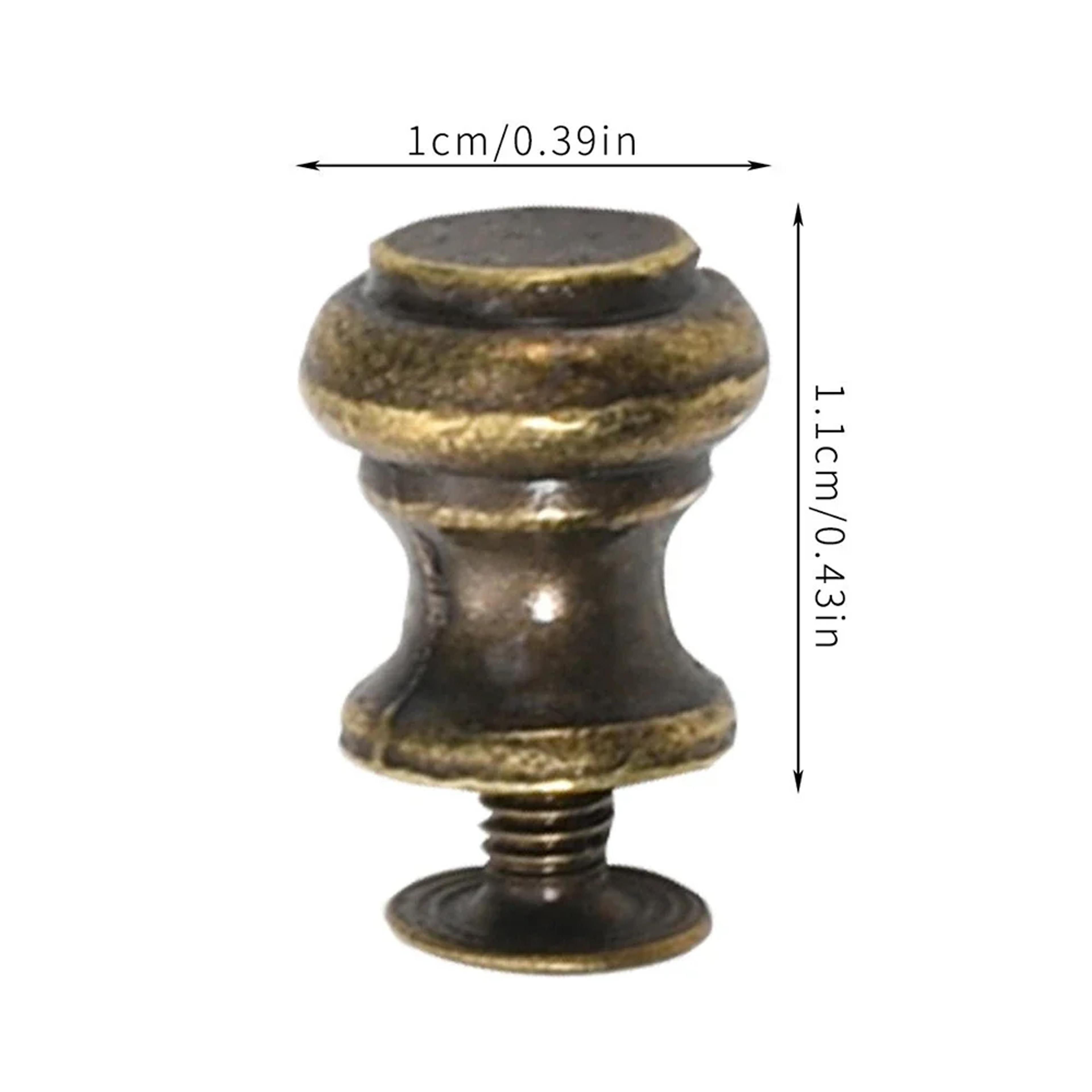 Antique Bronze Mini Drawer Knobs Vintage Cabinet Handles For Jewelry Boxes  Dressers 4