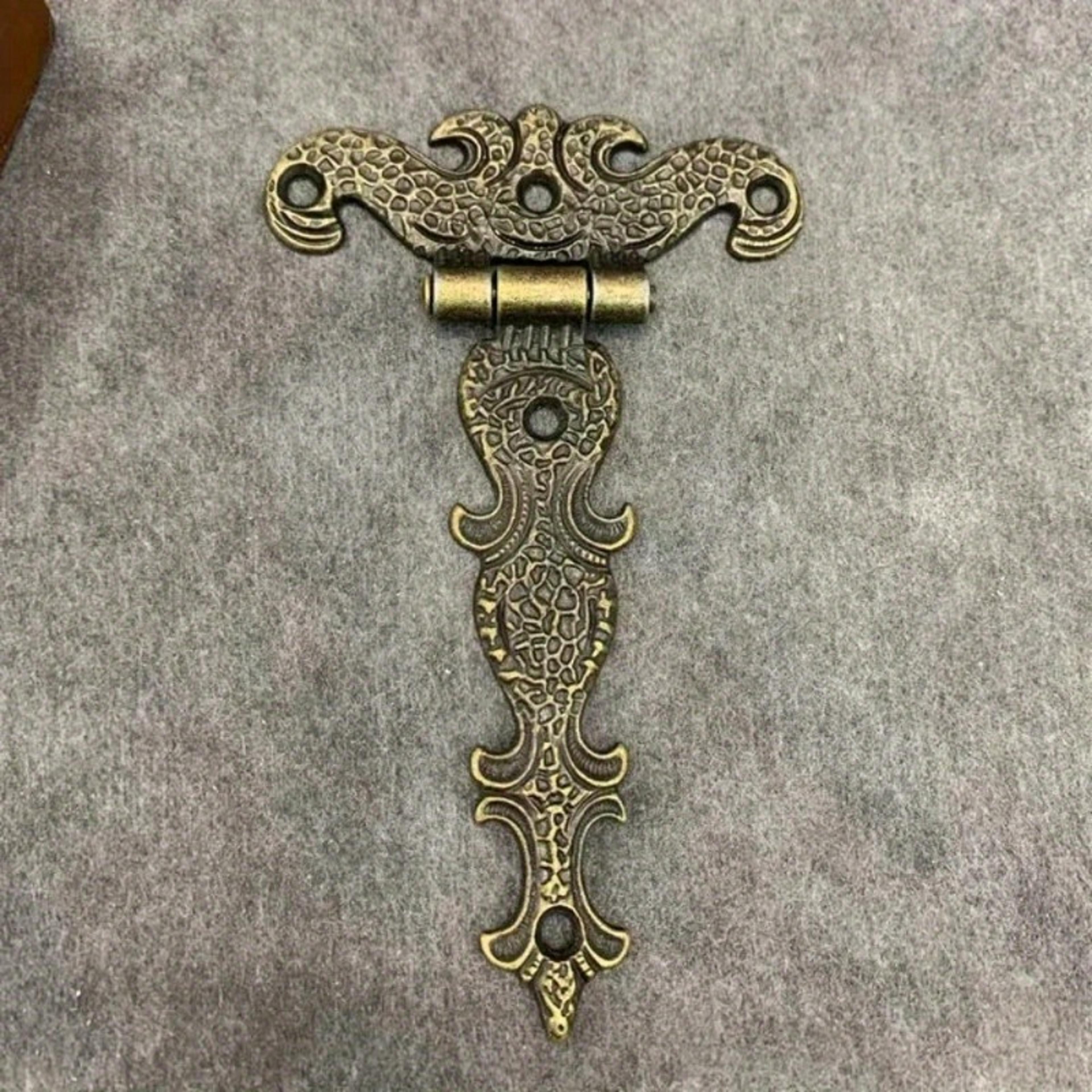 vintage brass cabinet hinges for jewelry boxes & furniture doors heavy duty decorative butt hinges