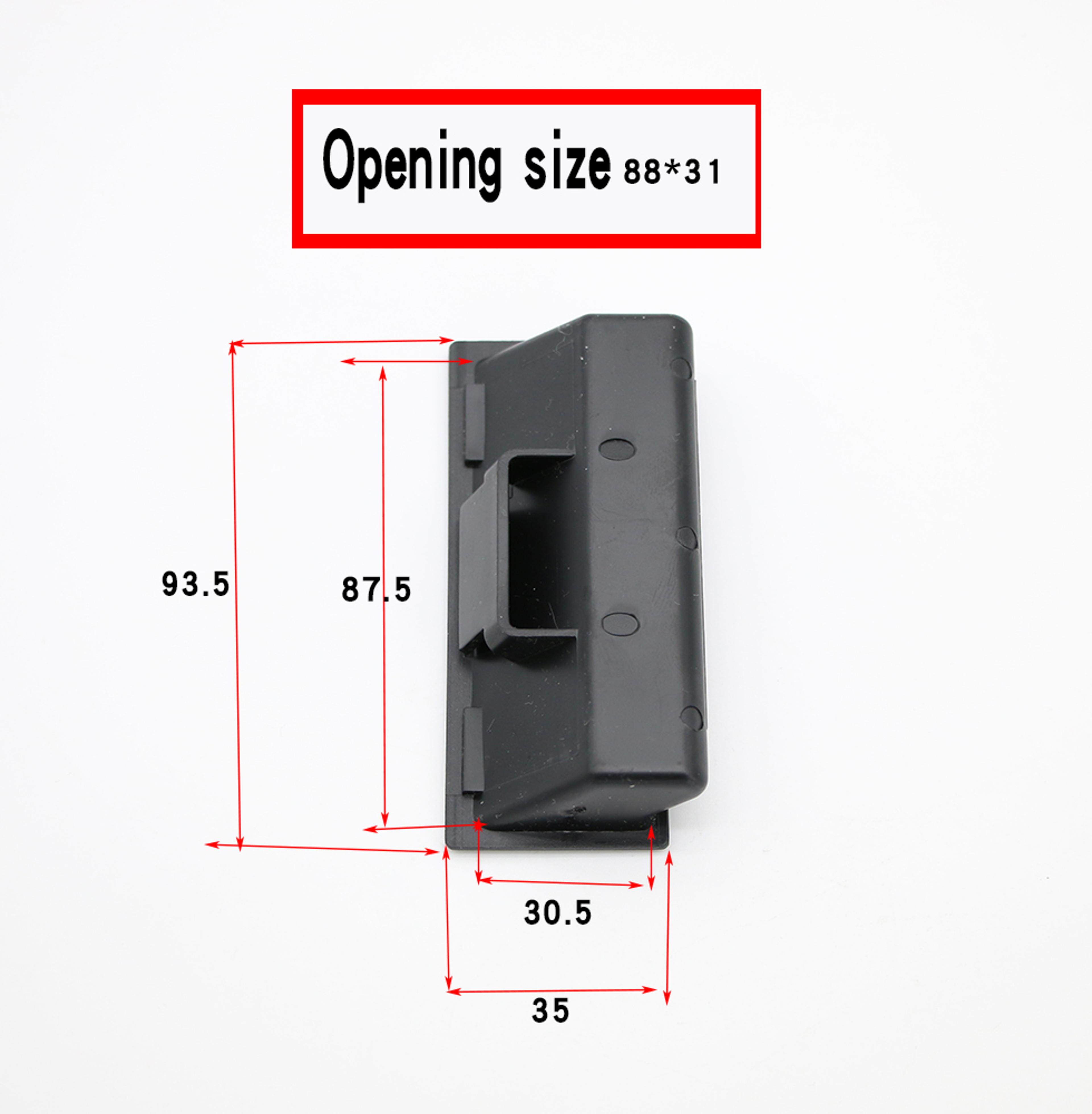 Concealed Flush Cabinet Handle Zinc Alloy Drawer Pull For Fire Box And Furniture 4