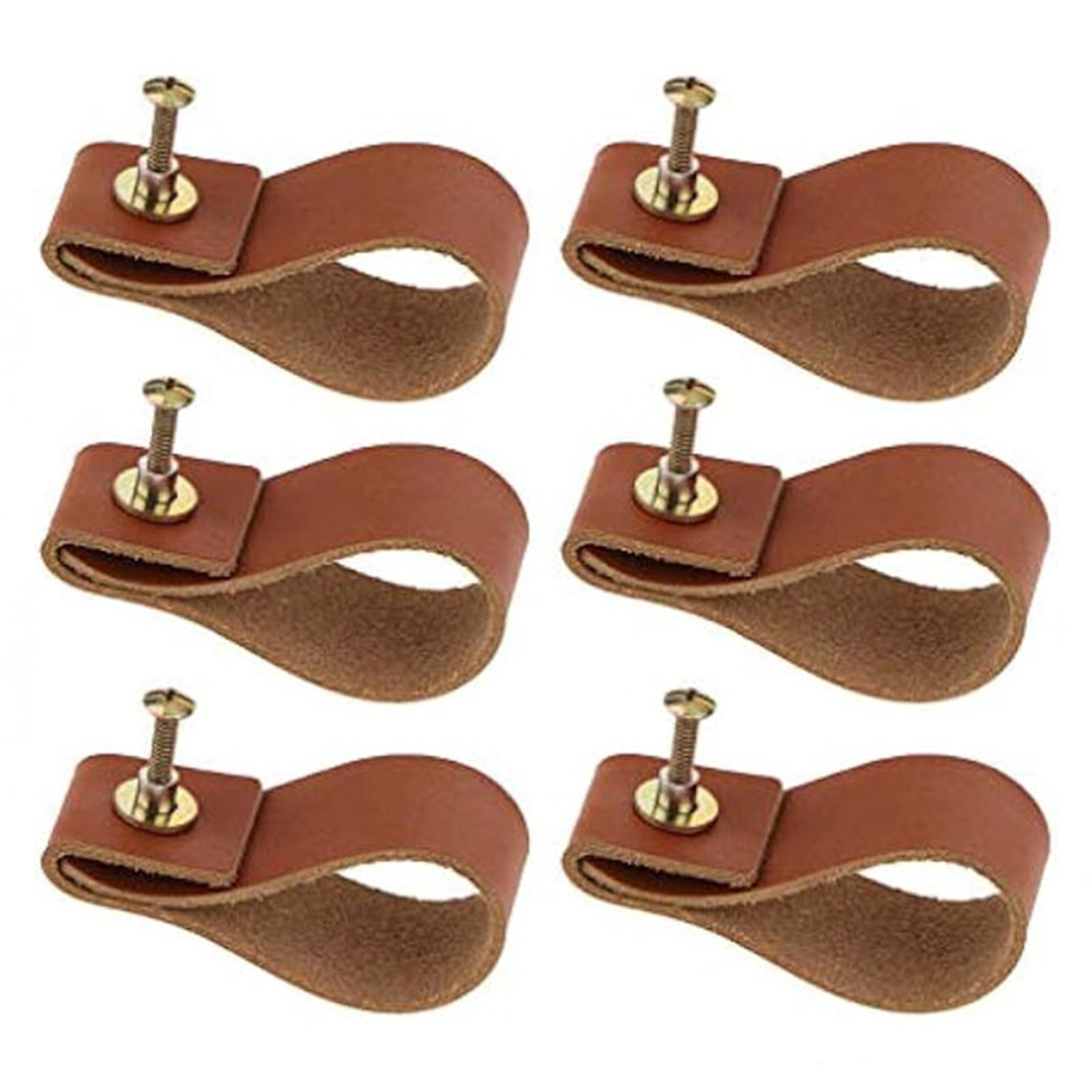 Handmade Leather Cabinet Handles Premium Leather Cabinet Pulls For Kitchen Drawers And Doors 5