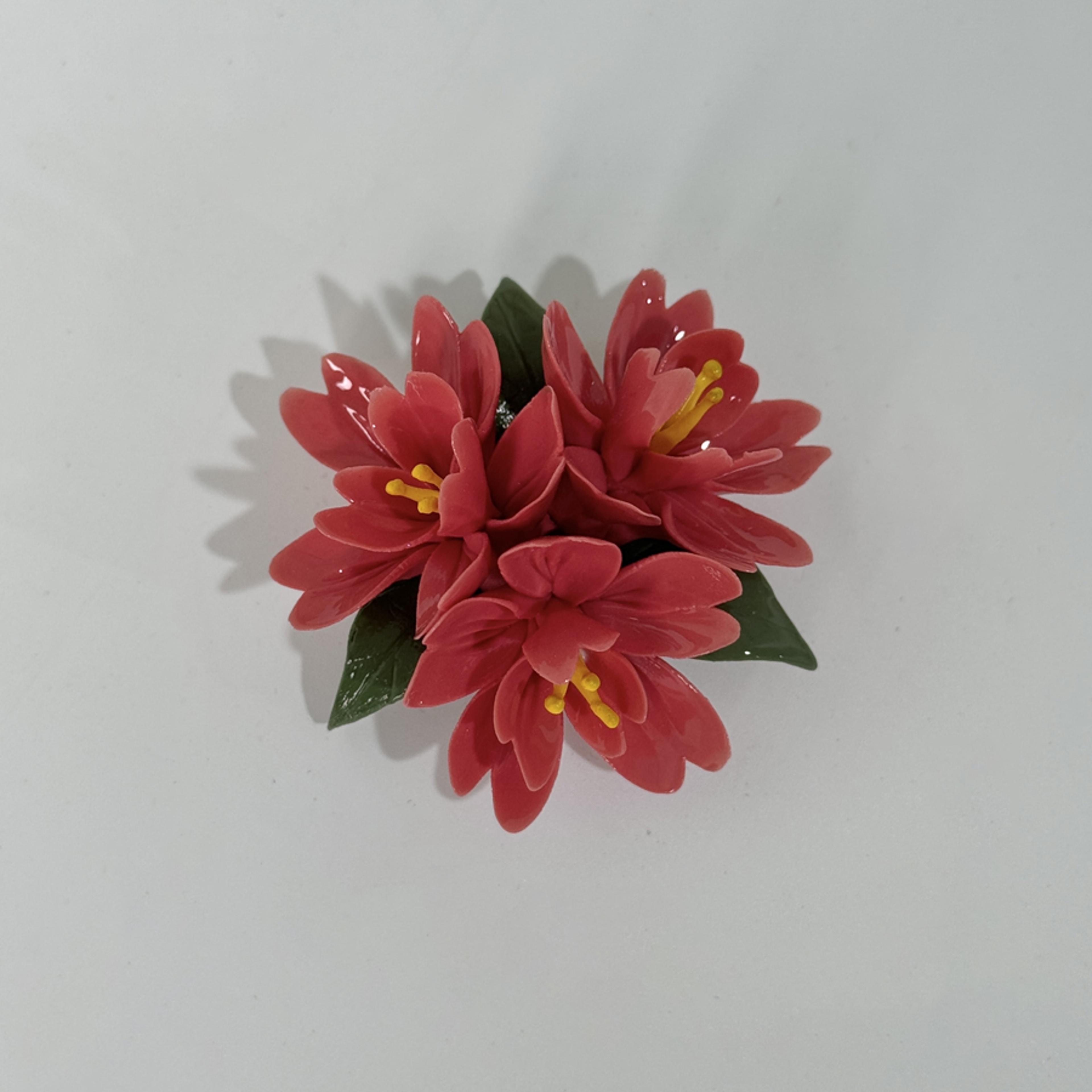 Handmade Ceramic Aromatherapy Burner Peach Blossom Incense Holder Home Decor 7
