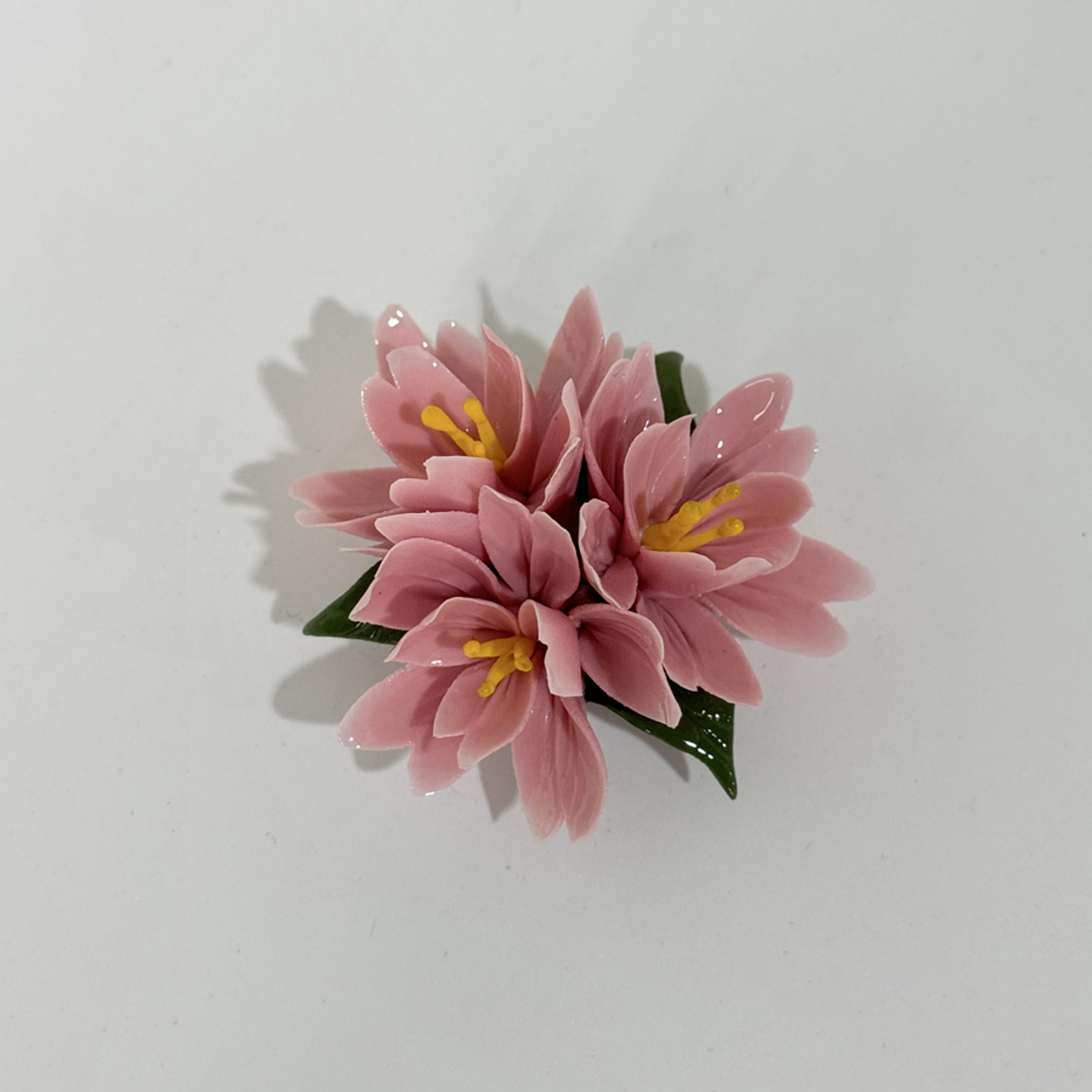 Handmade Ceramic Aromatherapy Burner Peach Blossom Incense Holder Home Decor 8