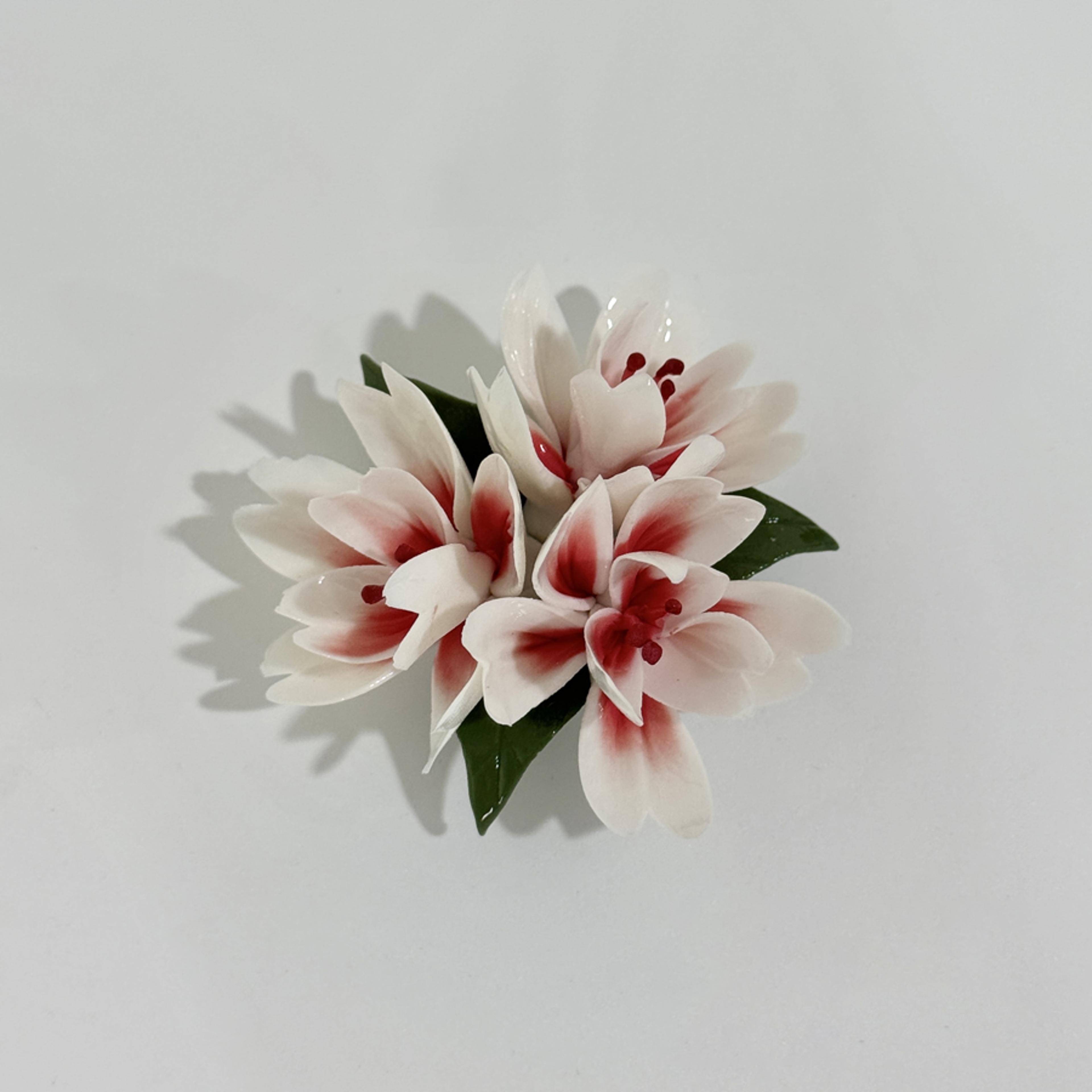Handmade Ceramic Aromatherapy Burner Peach Blossom Incense Holder Home Decor 9
