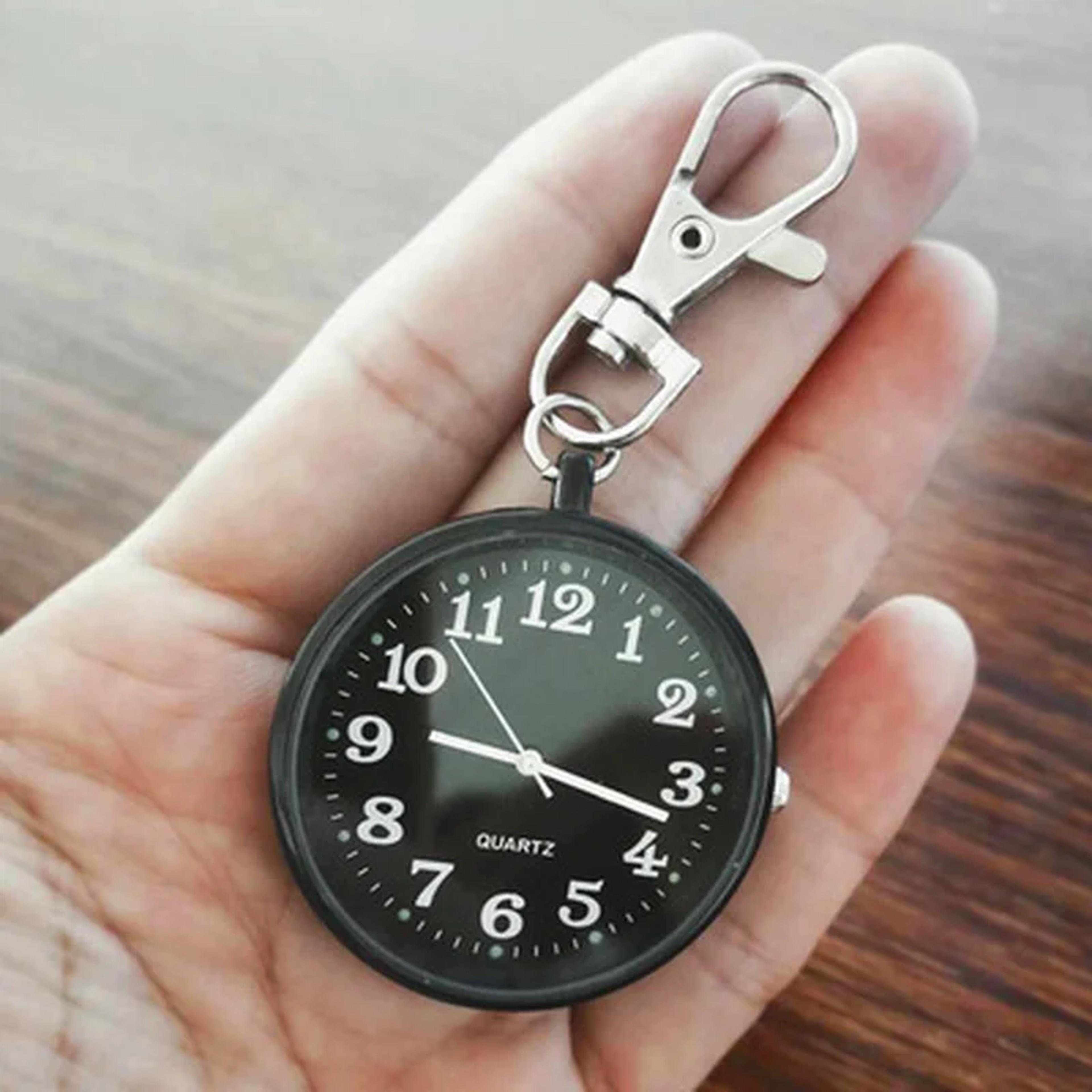 Vintage Pocket Watch Keychain Quartz Clock For Students And Medical Professionals 1