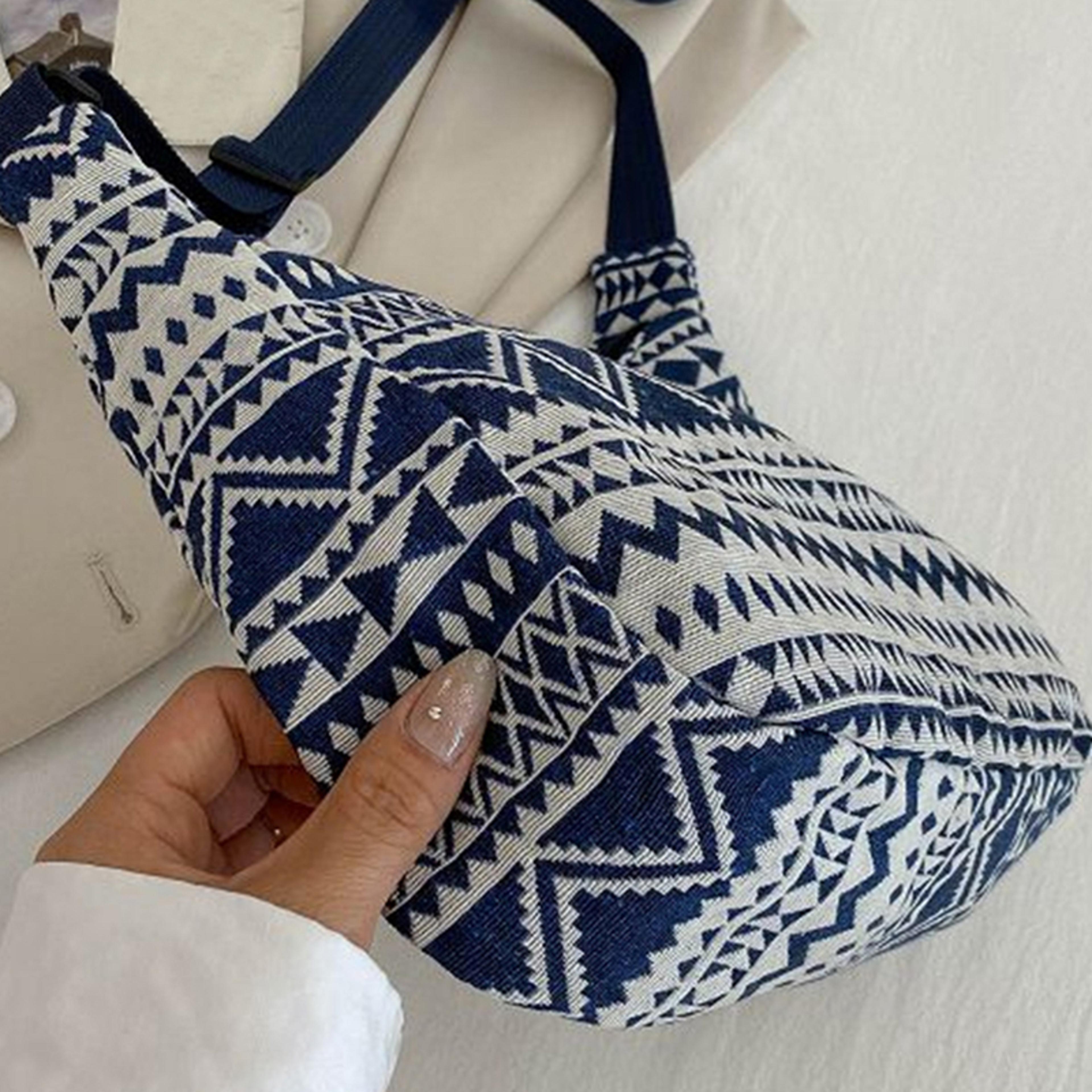 Ethnic Canvas Tote Shoulder Bag For Men  Women Everyday Tote Bag Casual Shoulder Bag 2