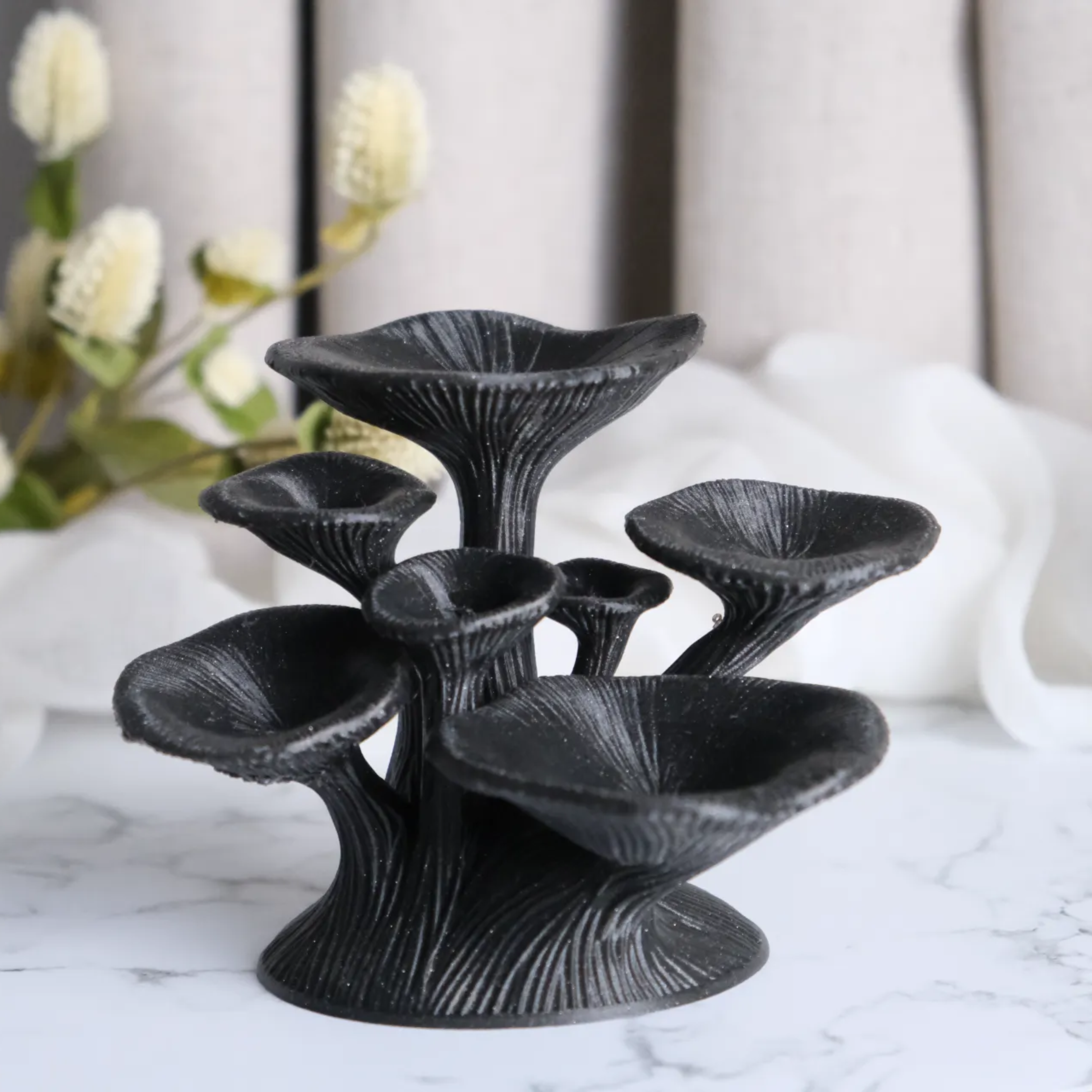 Mushroom Jewelry Organizer Shelf Decorative Ring Holder Storage Tray 3