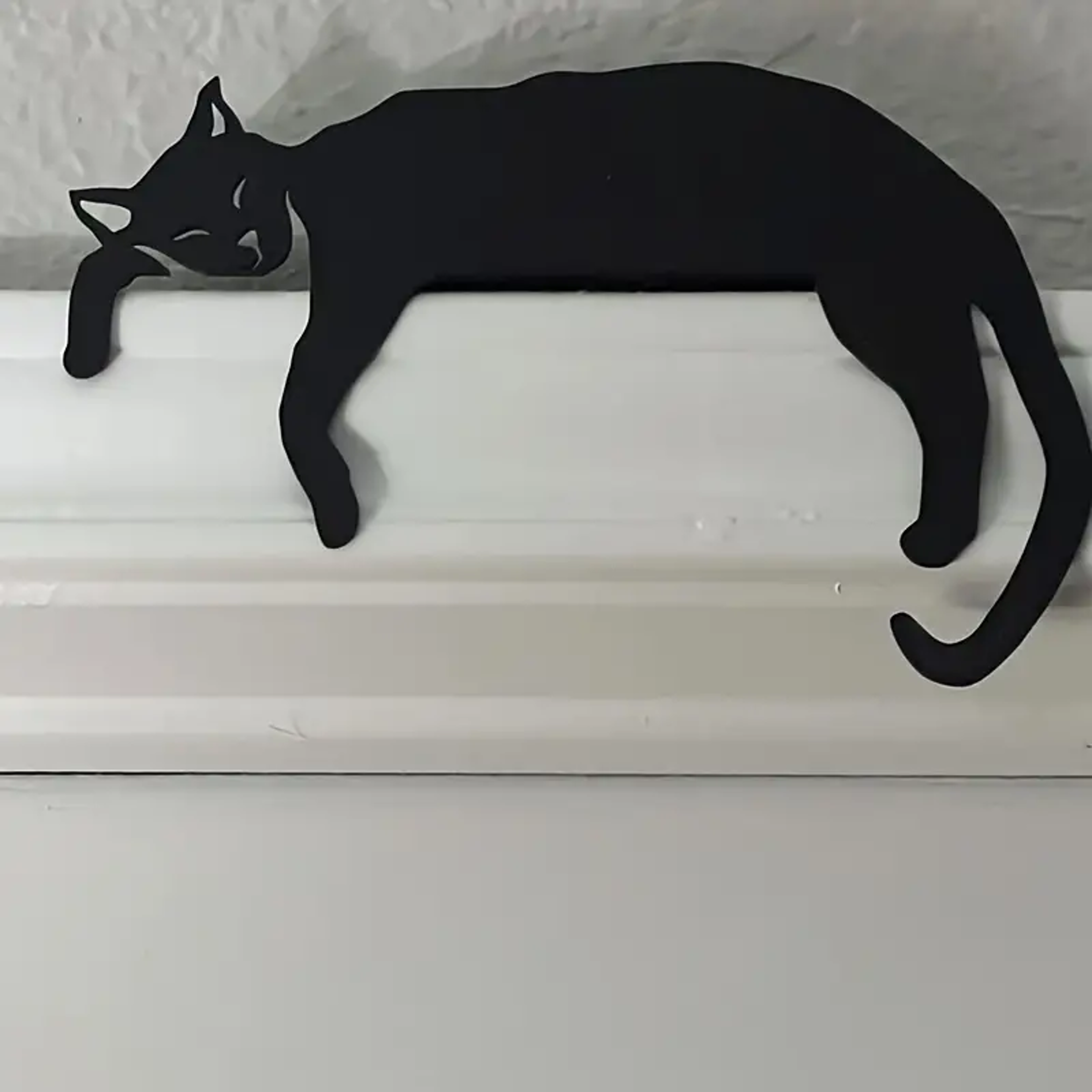 Rustic Cat Door Topper Wooden Sign  Farmhouse Over Door Cat Decor For Cozy Home Styling 1