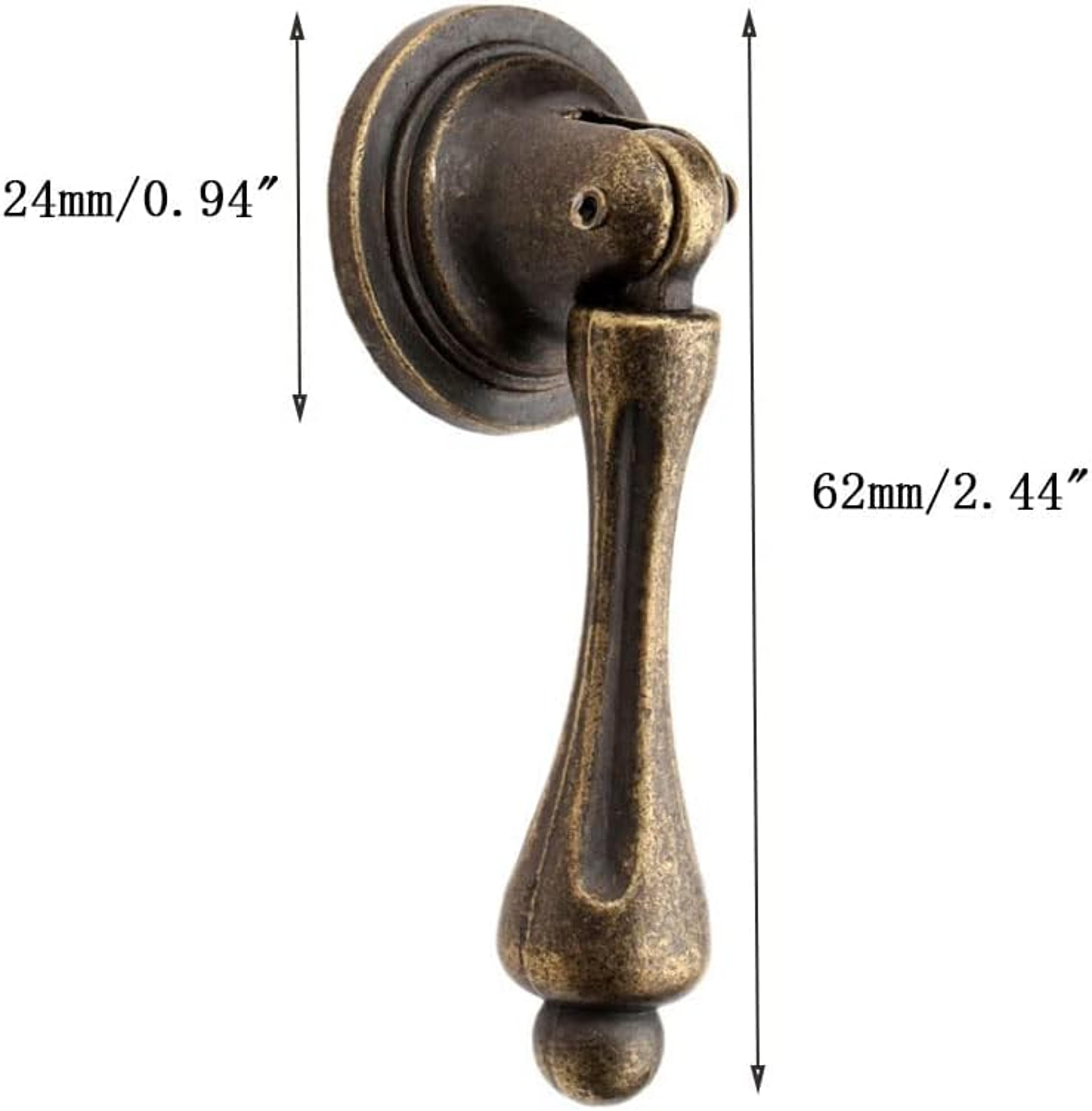 Vintage Antique Brass Cabinet Pull Handles Set For Drawers And Wardrobes 3