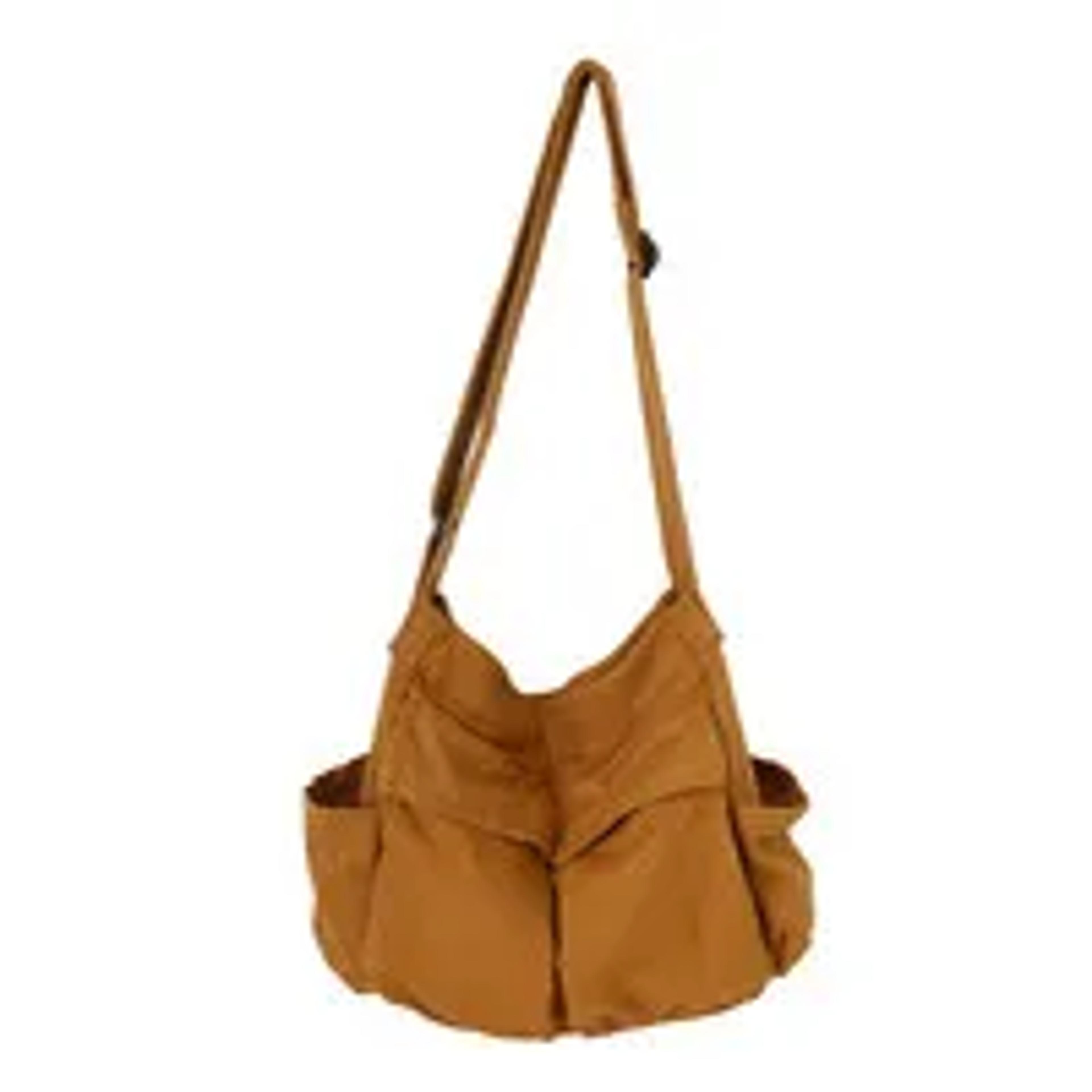 Large Capacity Canvas Messenger Bag For Women Stylish Casual Shoulder Tote 4