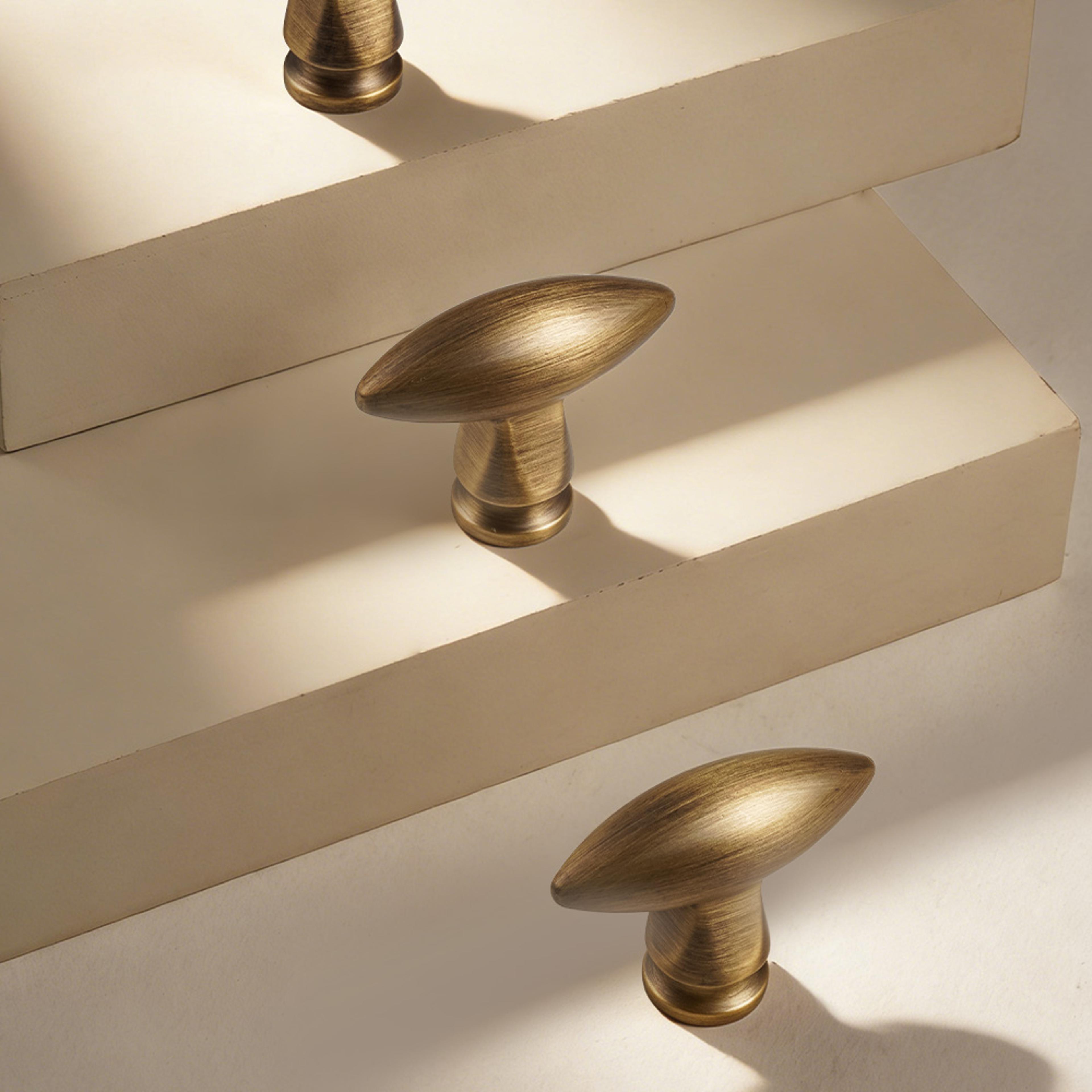 Solid Brass Cabinet Handles Vintage Distressed Drawer Knobs And T Bar Pulls 1