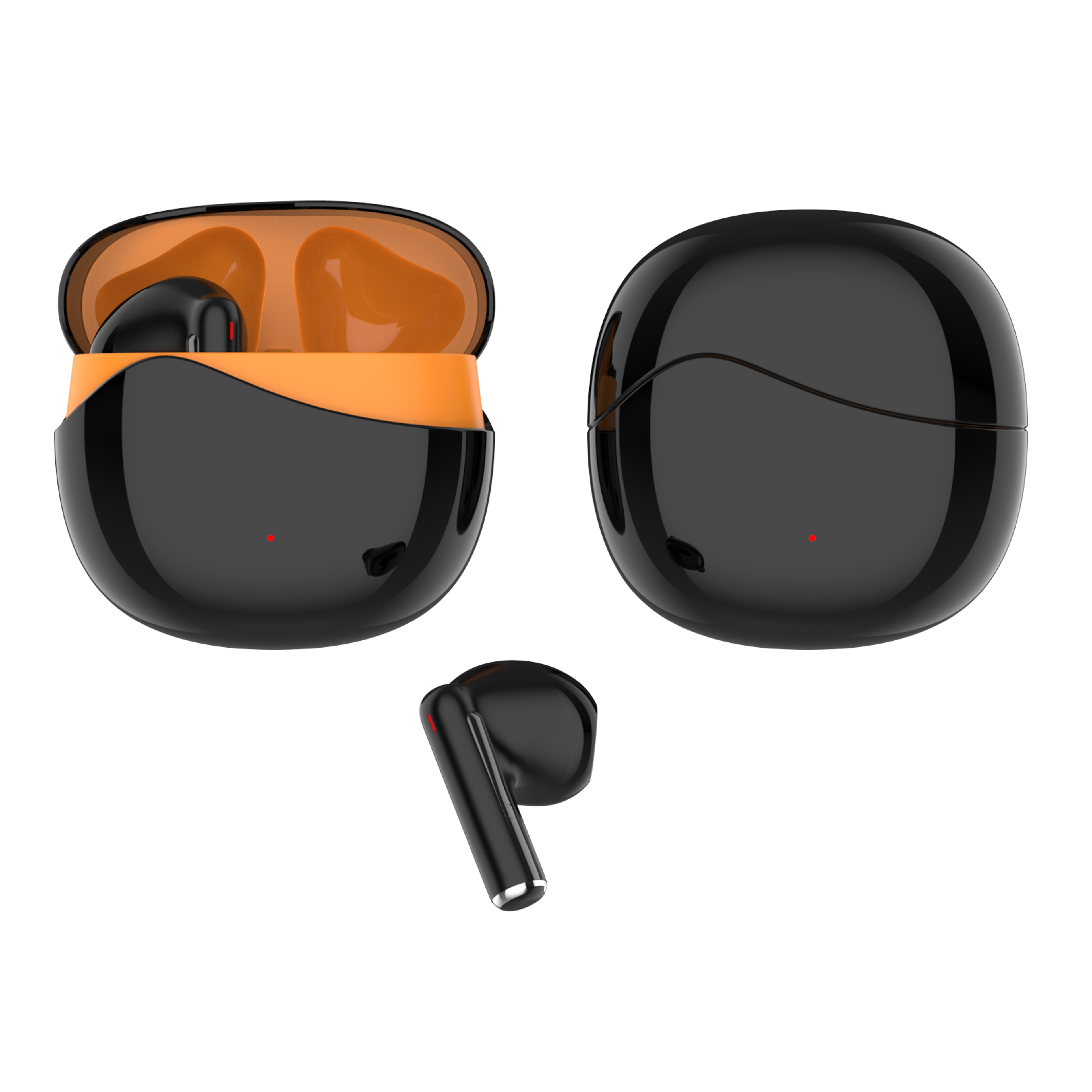 ColorBlock Mini Bluetooth Earbuds With HD Stereo  Smart Touch Charging Case 1