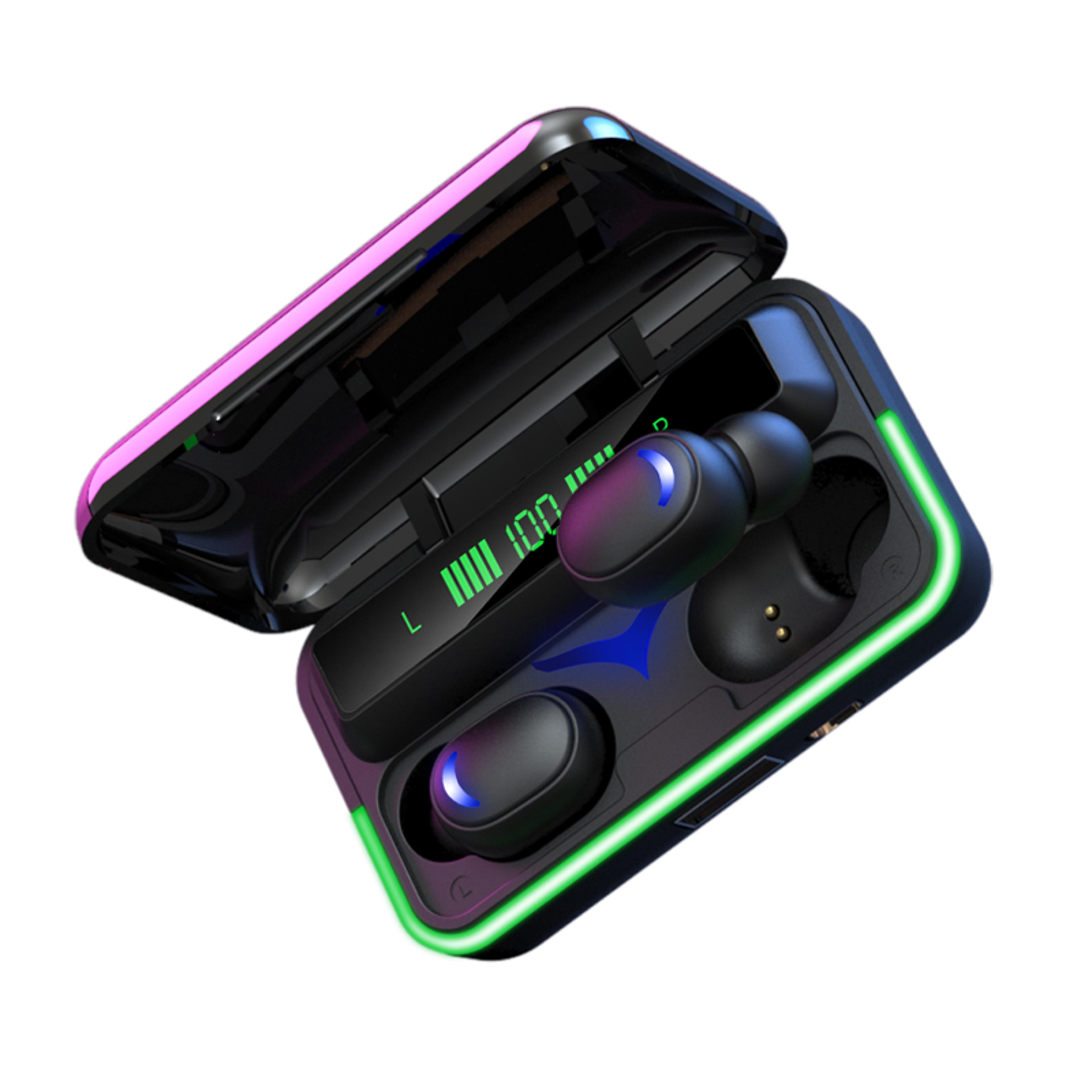 Flip Cover Wireless Bluetooth Earbuds With Charging Case And Touch Control Stereo Sound 0