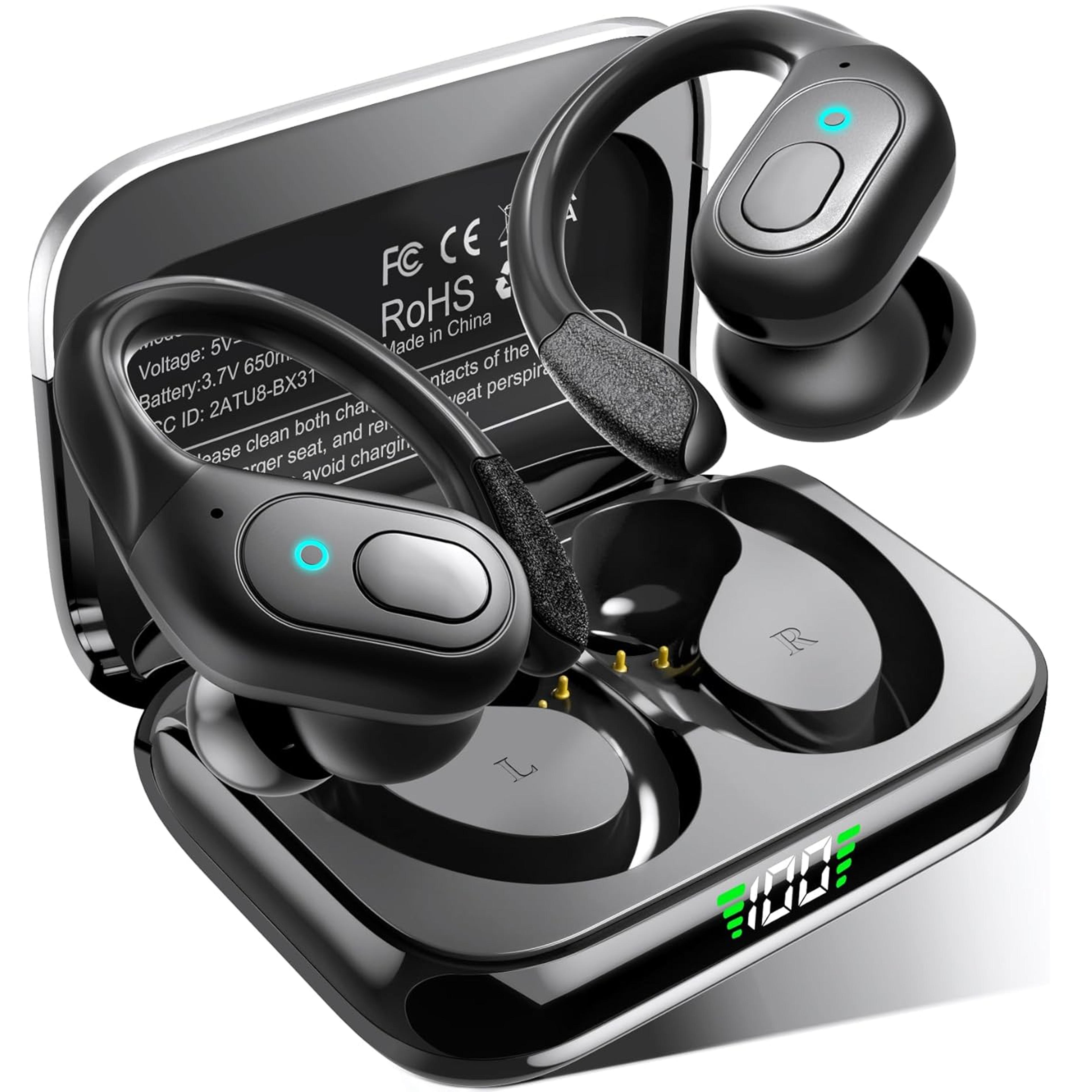 elitesound tws wireless earbuds with noise cancelling & hifi bass bluetooth headphones