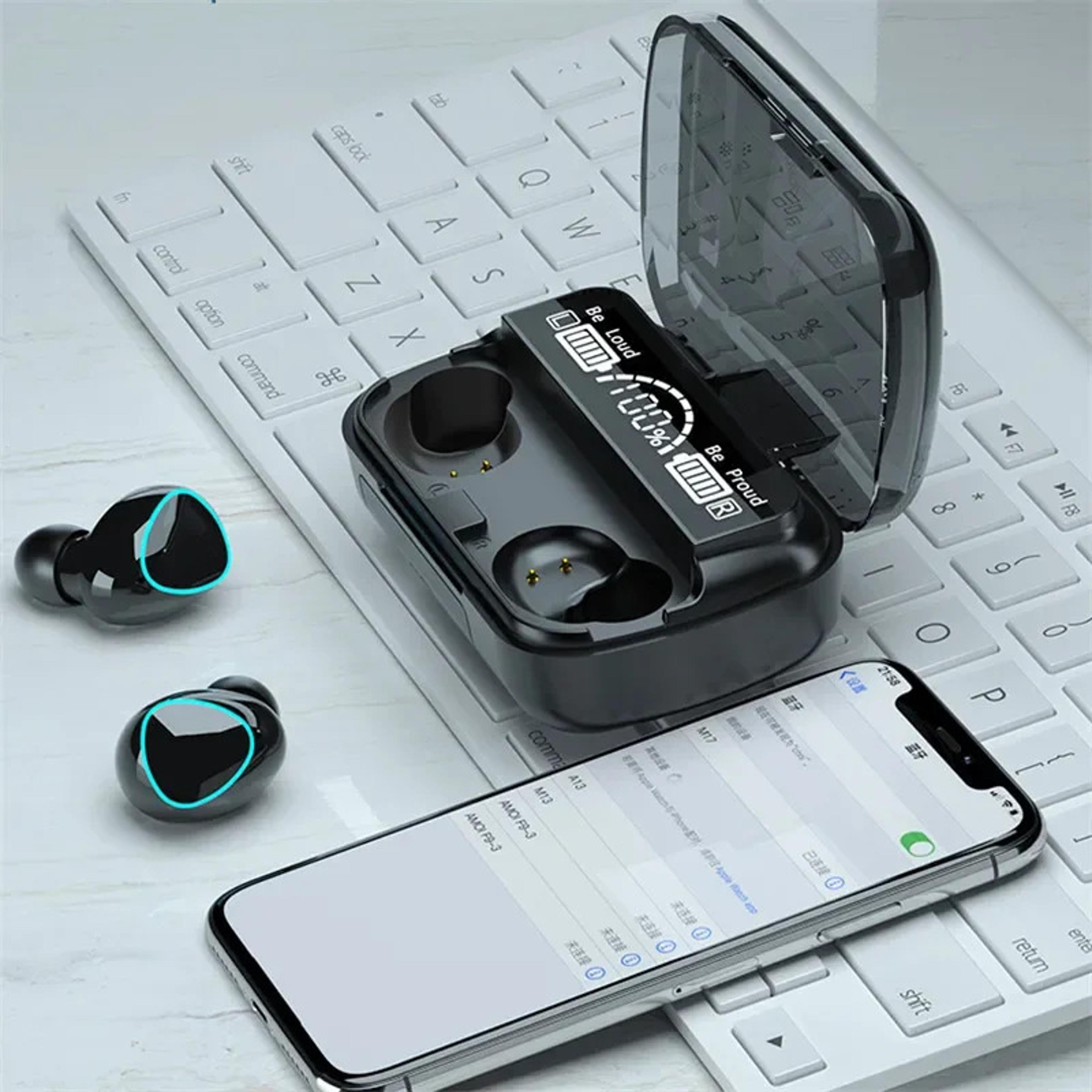 wireless bluetooth earbuds with noise cancelling waterproof sport headphones