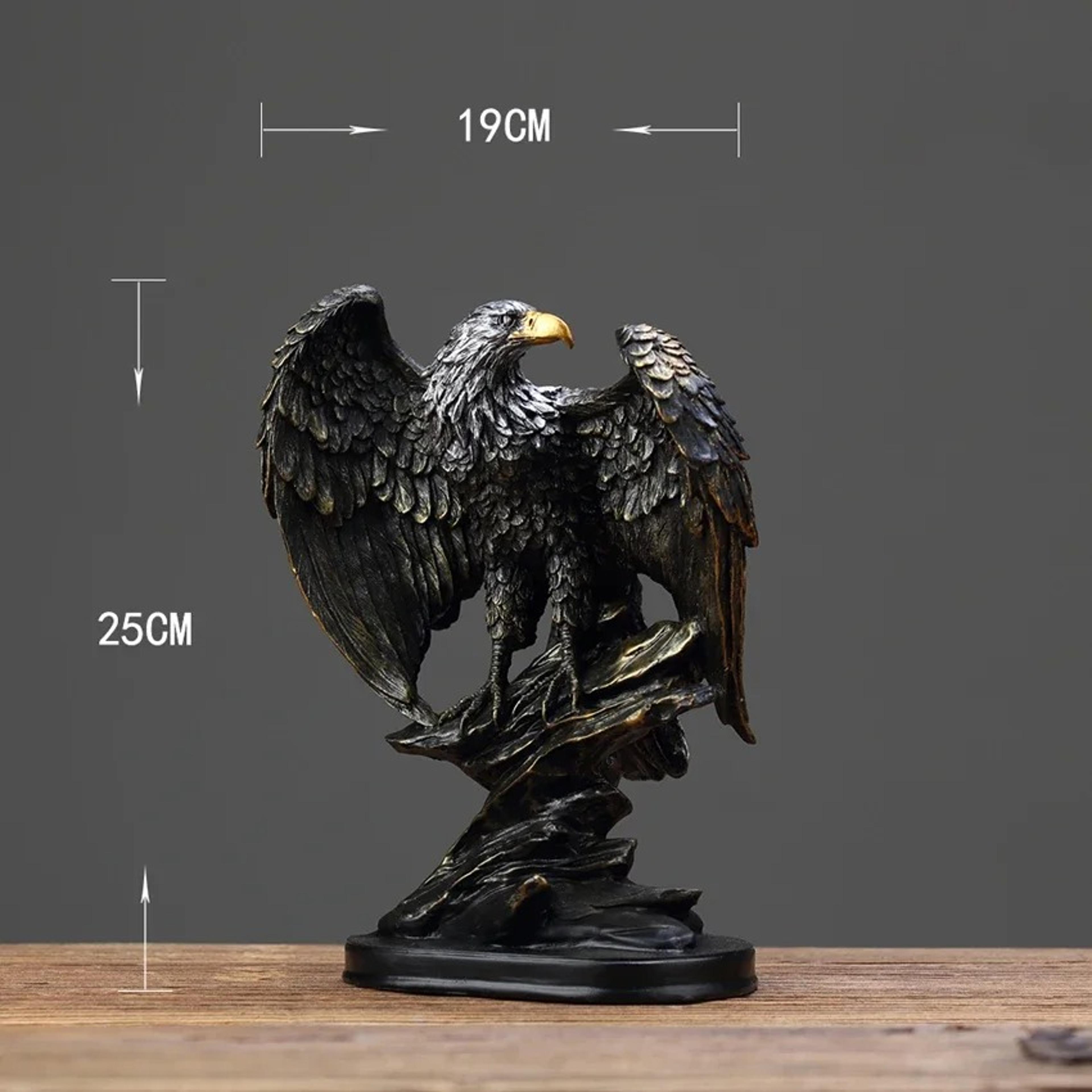 Majestic Eagle Statue Resin Desk Decor For Home Office Symbol Of Power And Freedom 6