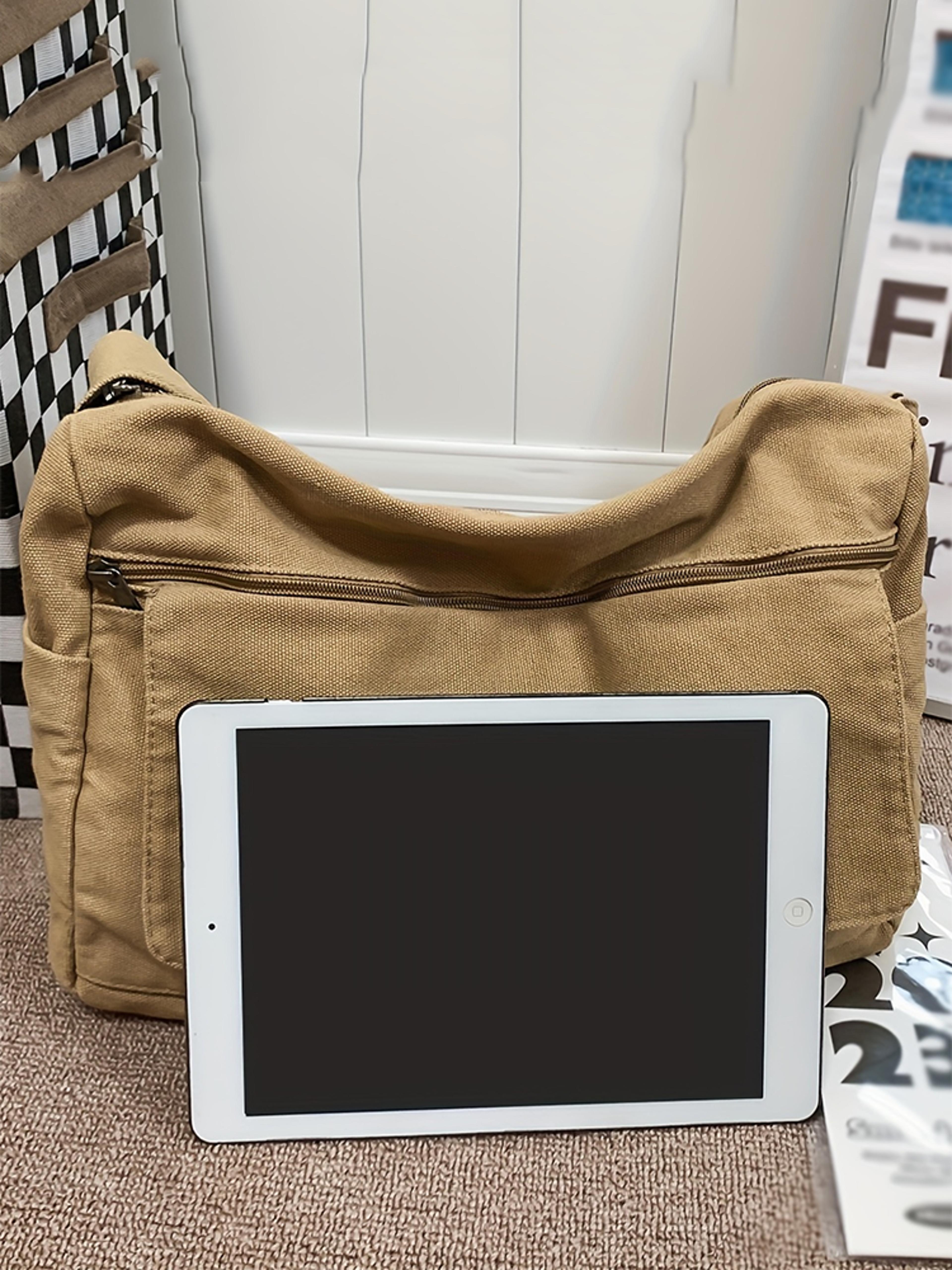 Large Capacity Canvas Crossbody Bag  Adjustable Hobo Sling For Everyday Travel 3