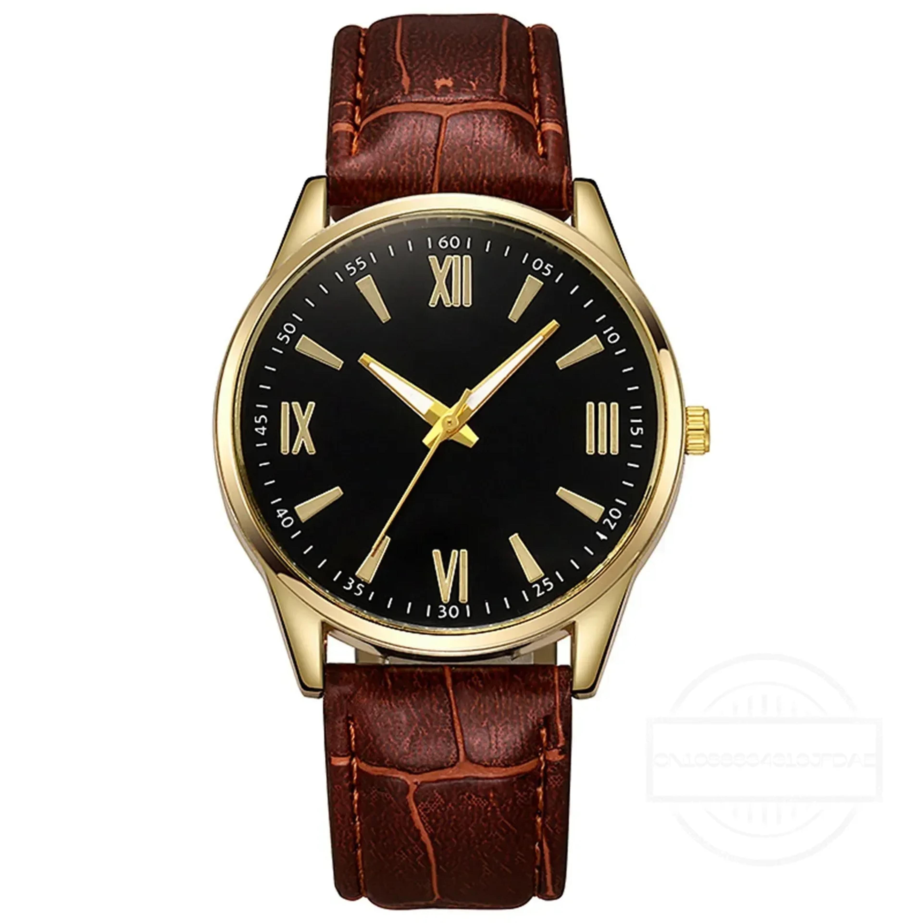 Ultra Thin Minimalist Leather Watch For Men Classic Quartz Dress Watch 3