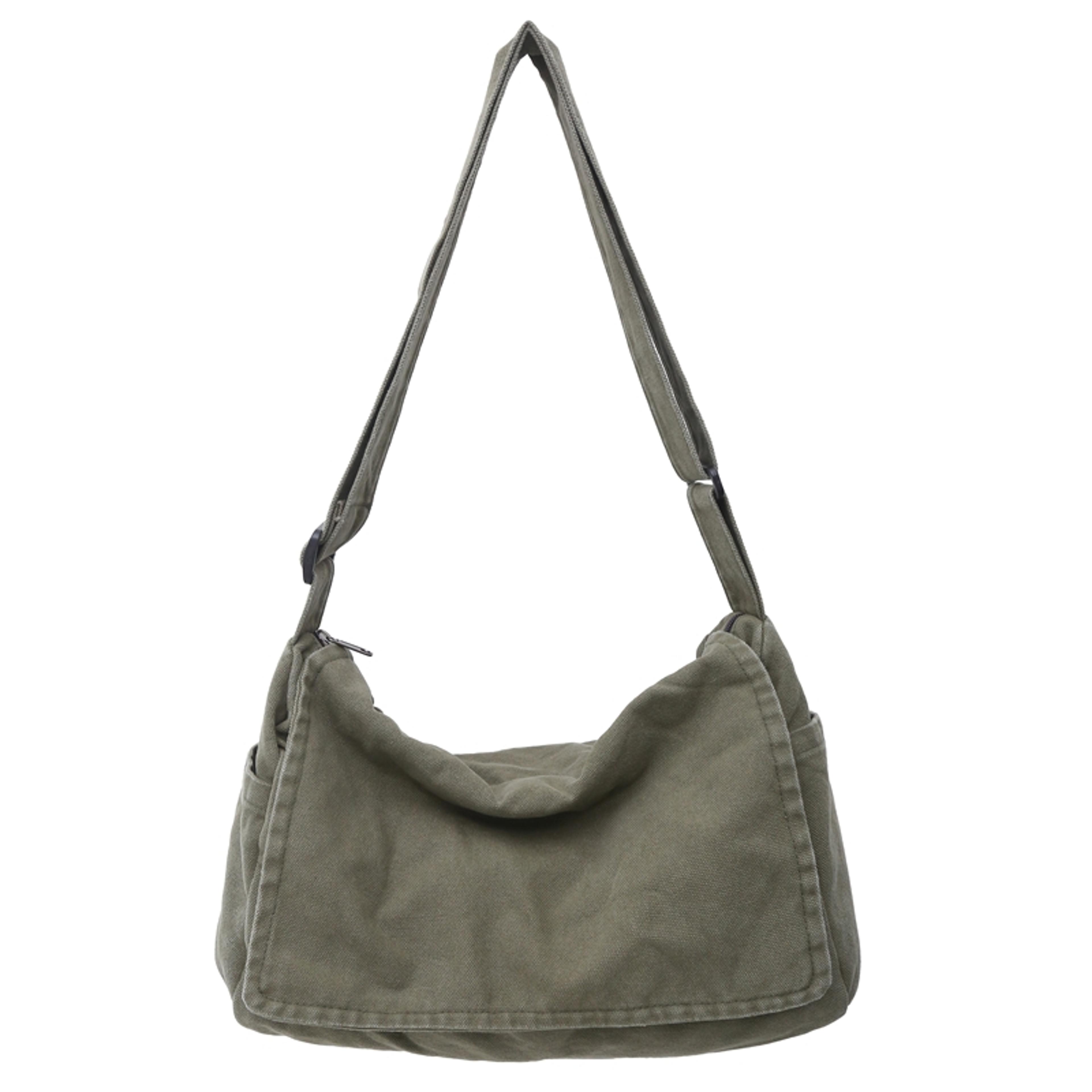 Minimalist Men Messenger Bag Large Capacity Casual Crossbody Travel Commuter Bag 6