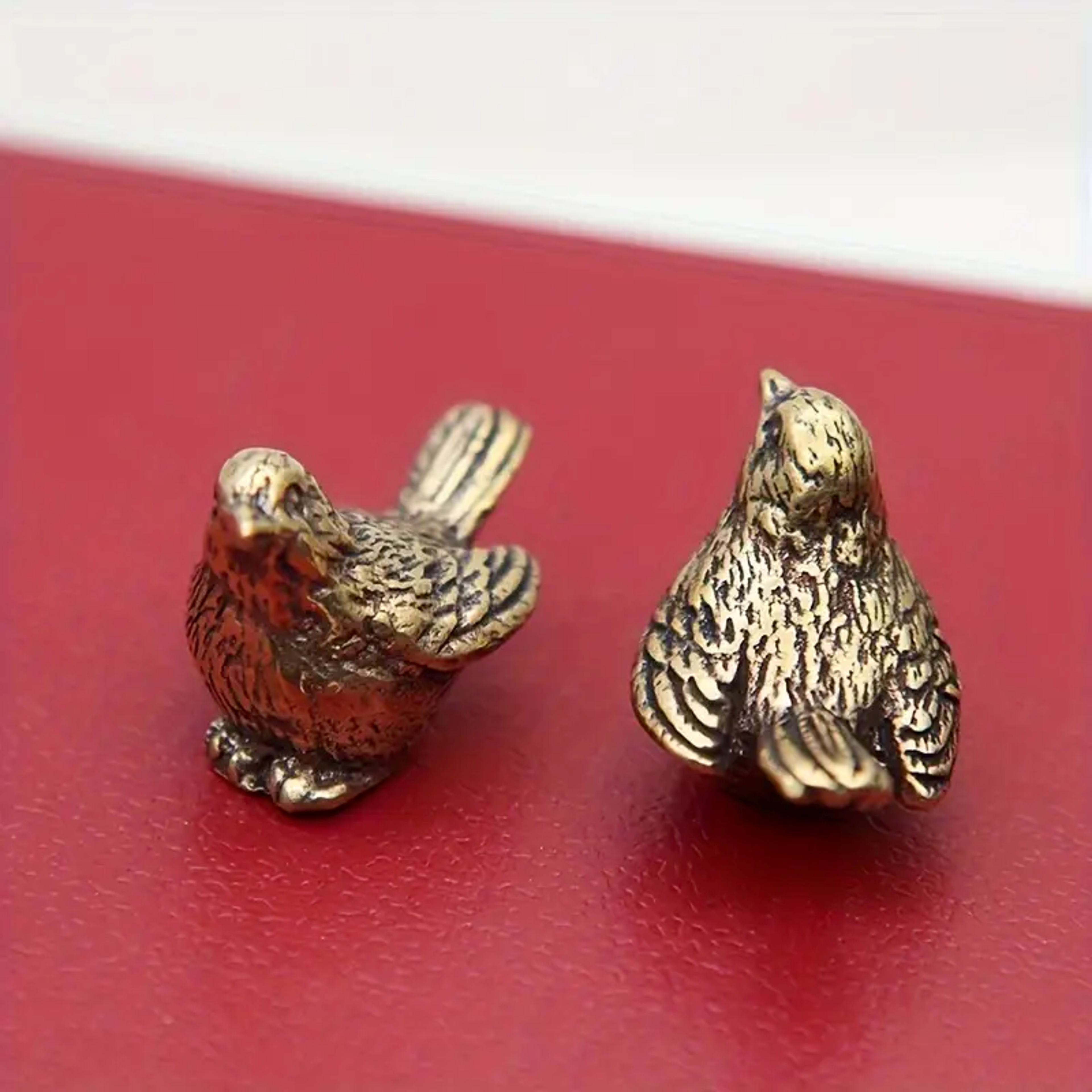 elegant brass sparrow tea pet figurine for tea rituals and home decor