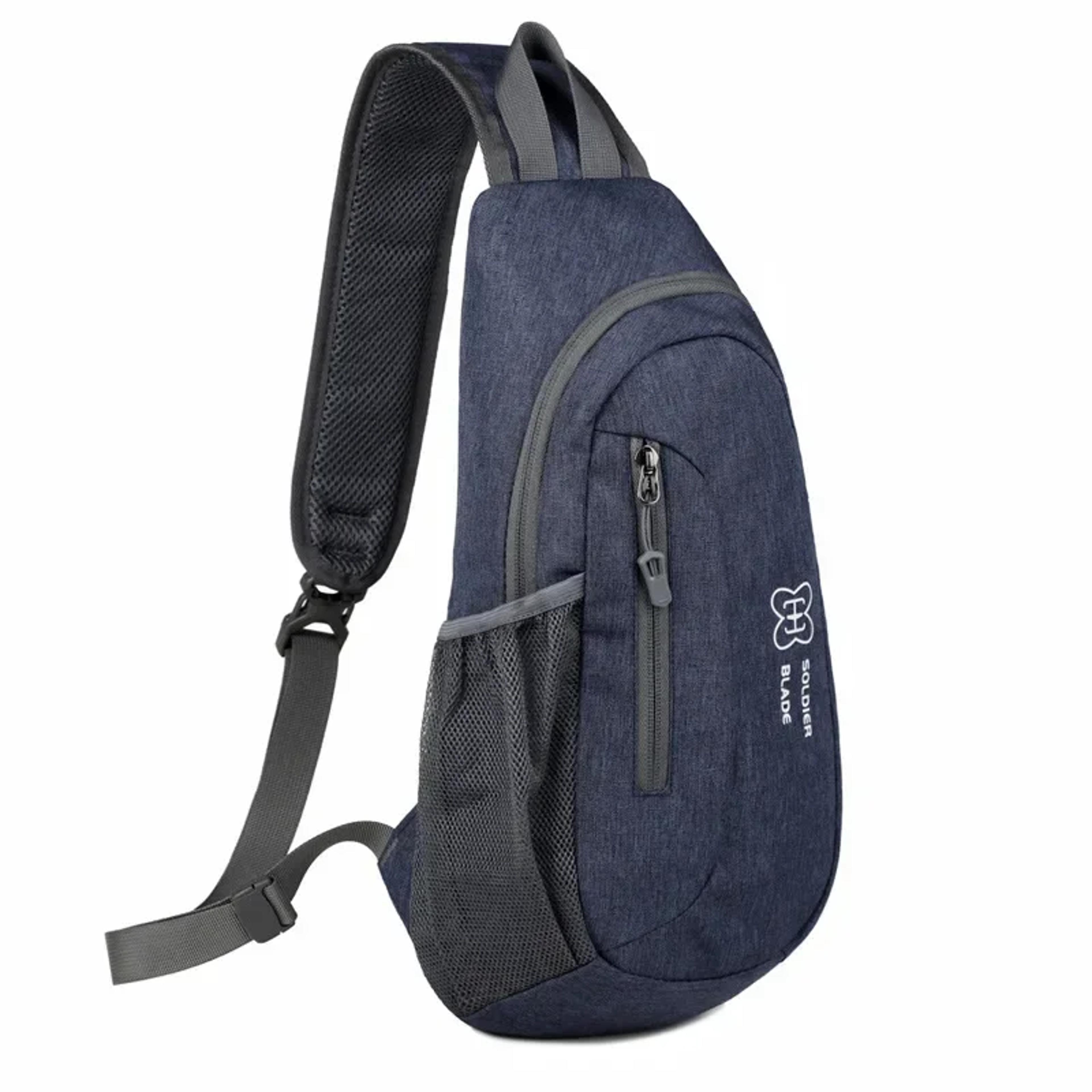 Outdoor Sling Chest Bag For Men And Women Lightweight Crossbody Backpack With Bottle Holder 6