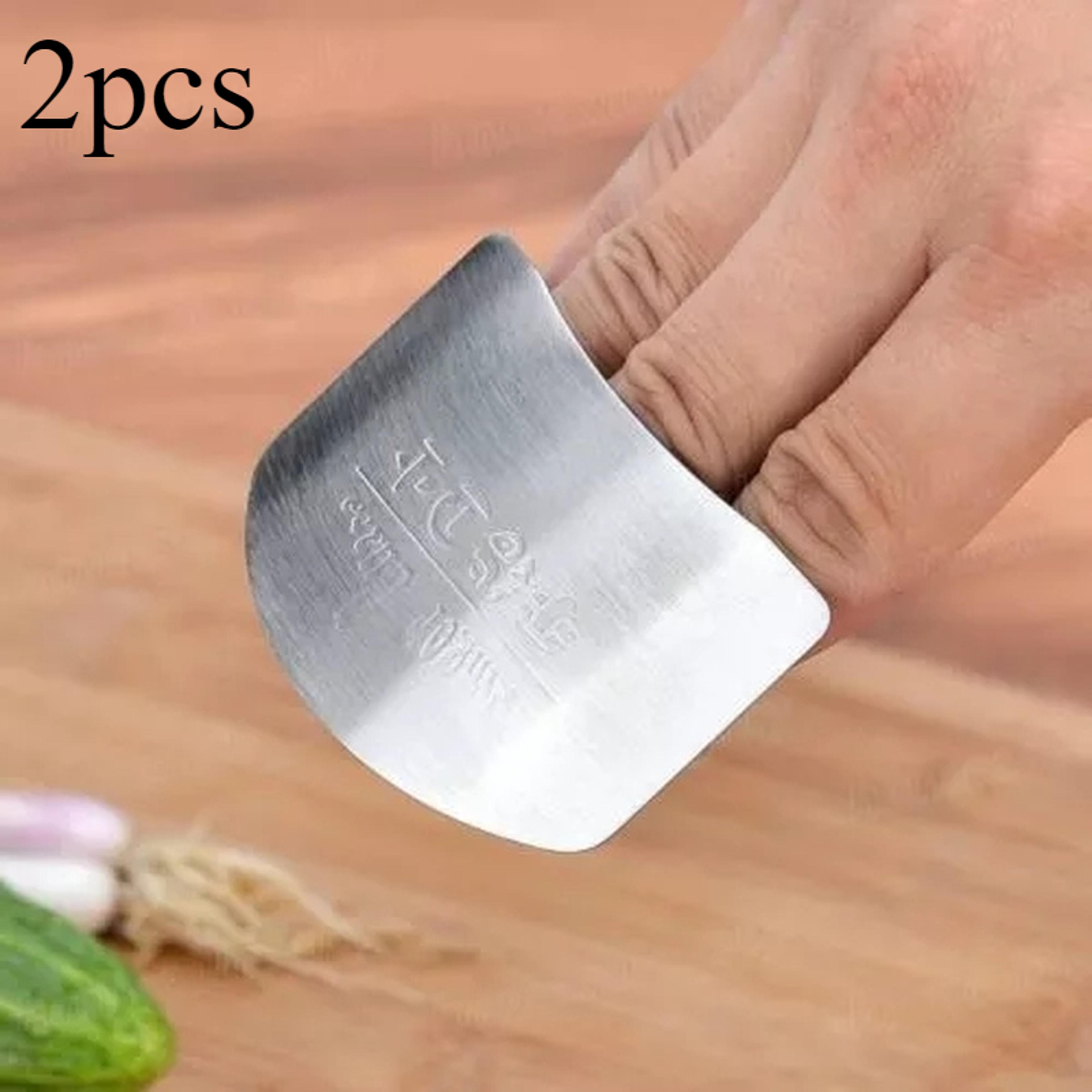 Stainless Steel Finger Protector For Cutting Safe Kitchen Finger Guard Tool 7