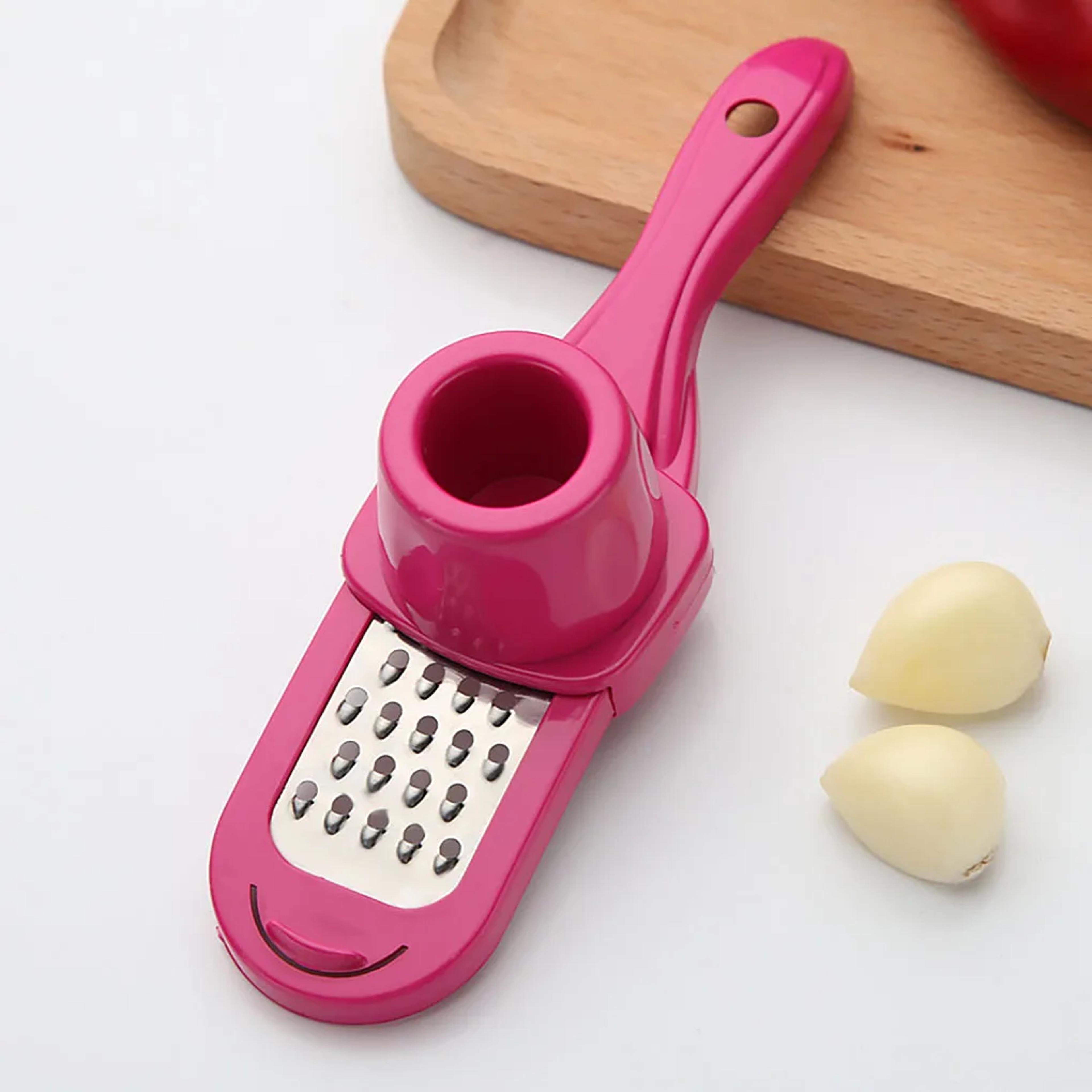 MultiFunction Garlic Press Manual Garlic Crusher  Ginger Grinder Tool 1