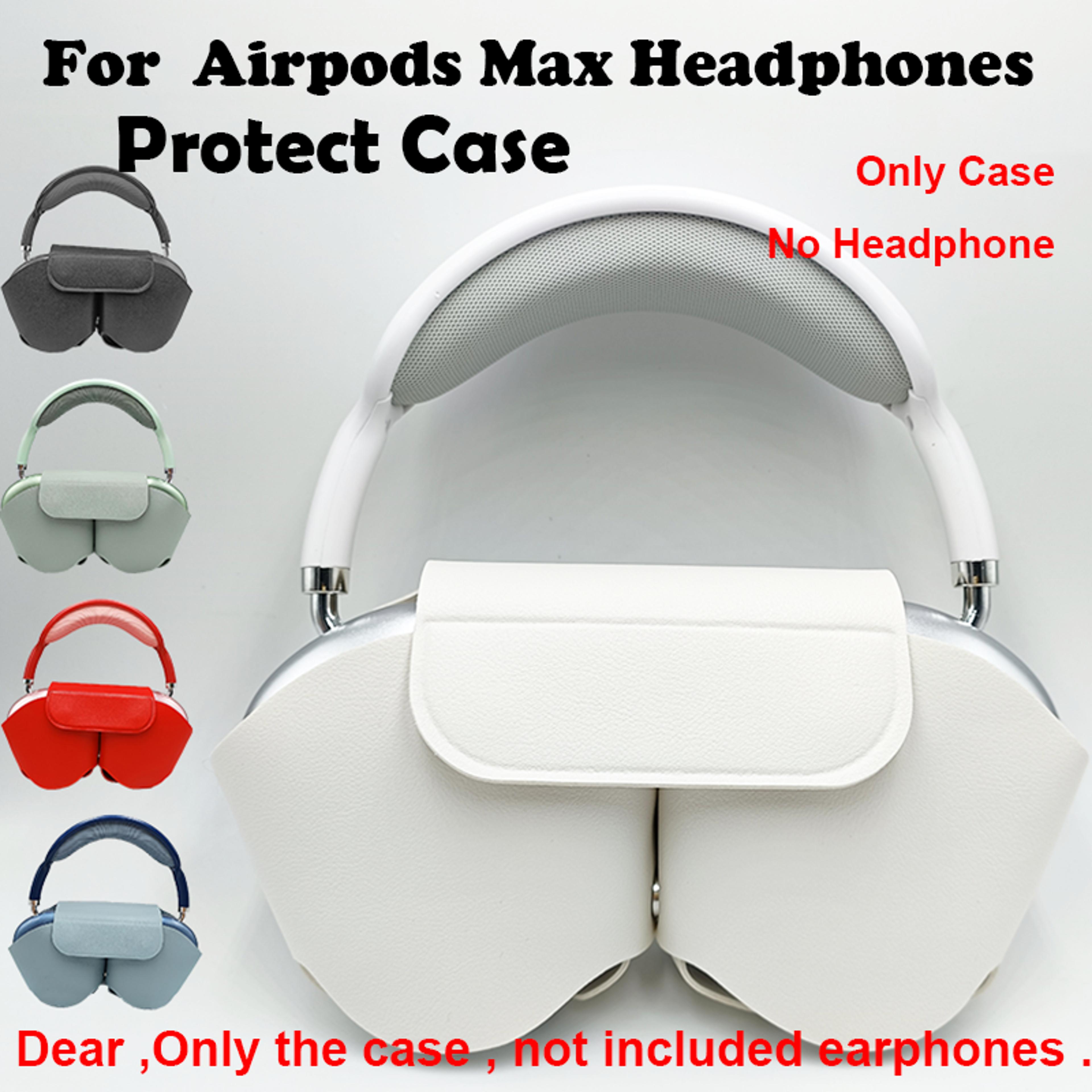 luxury airpods max case soft leather protective cover for scratch and drop protection