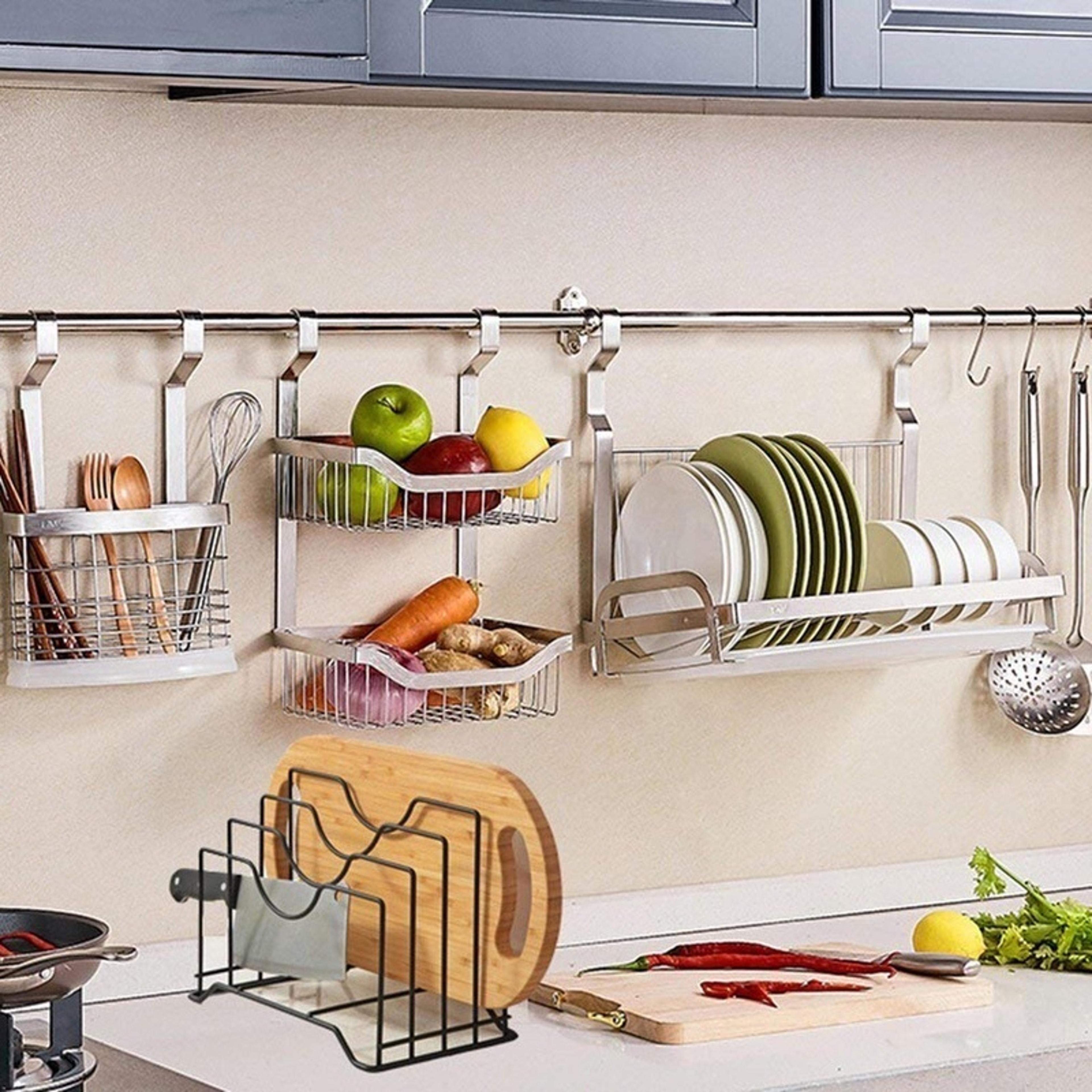 SpaceSaver Pot Lid Organizer And Pan Rack For Kitchen Cabinets  Countertops 3