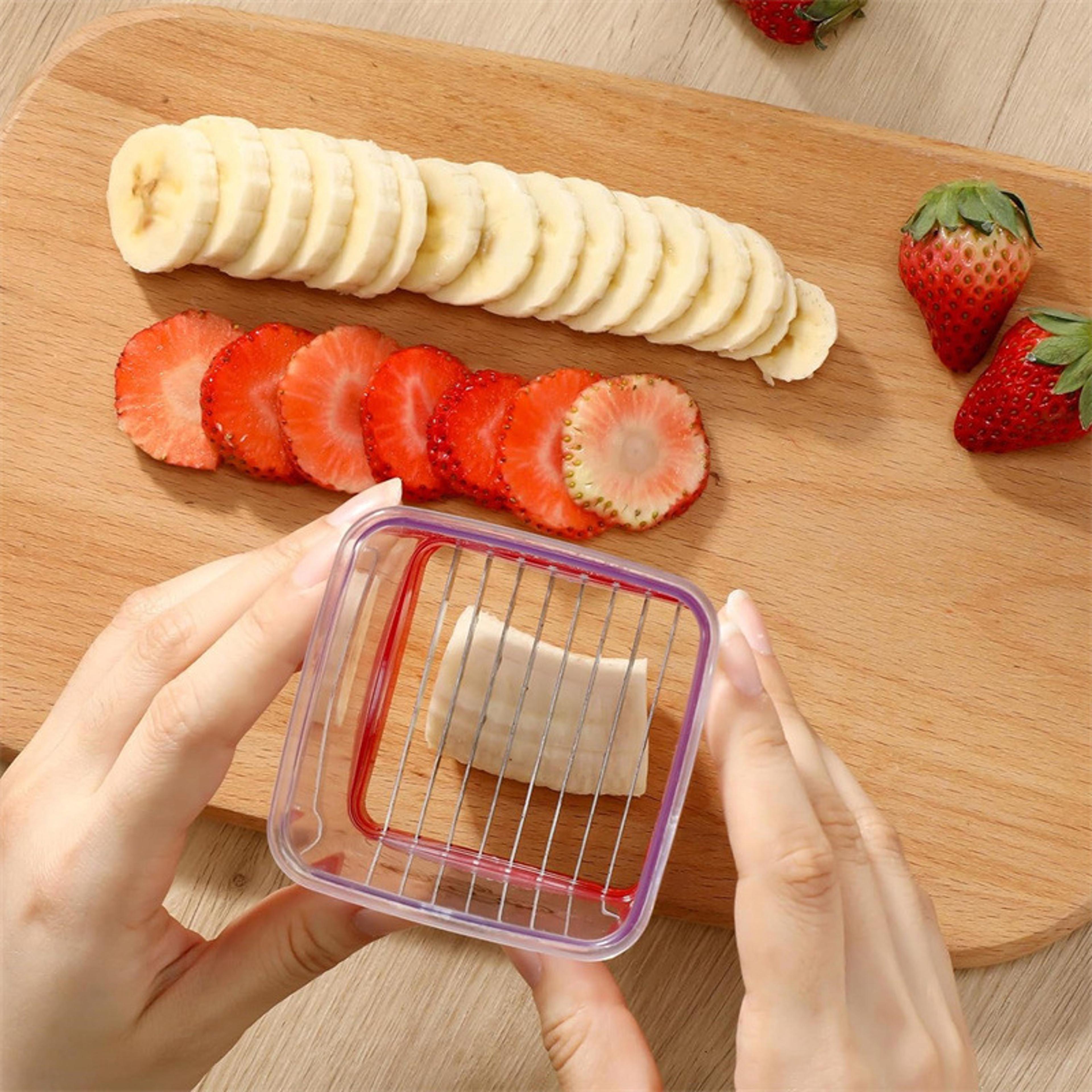QuickSlice Fruit  Vegetable Cup Slicer For Bananas Strawberries  More 0