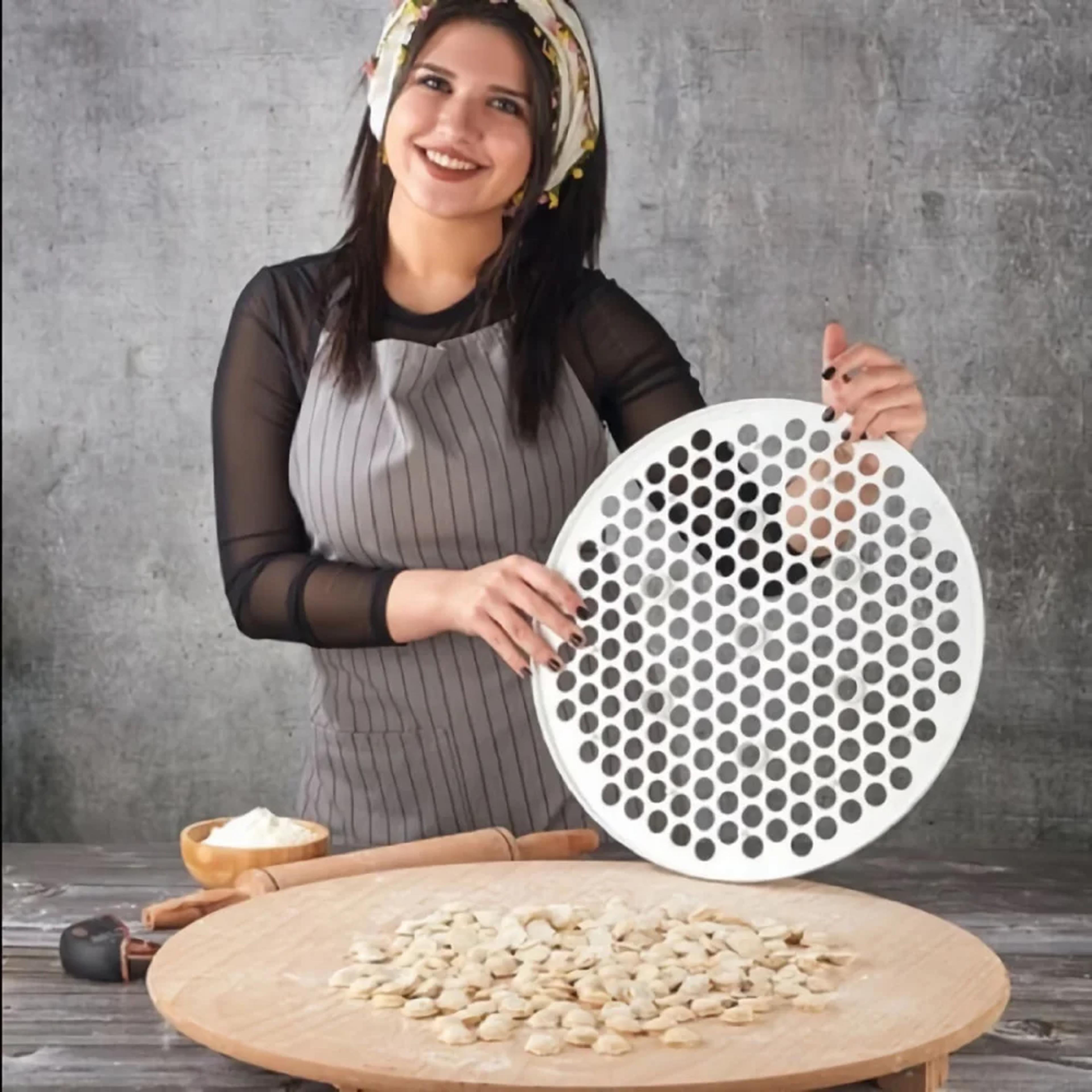 ravioli maker dumpling press tray for homemade pasta & pelmeni