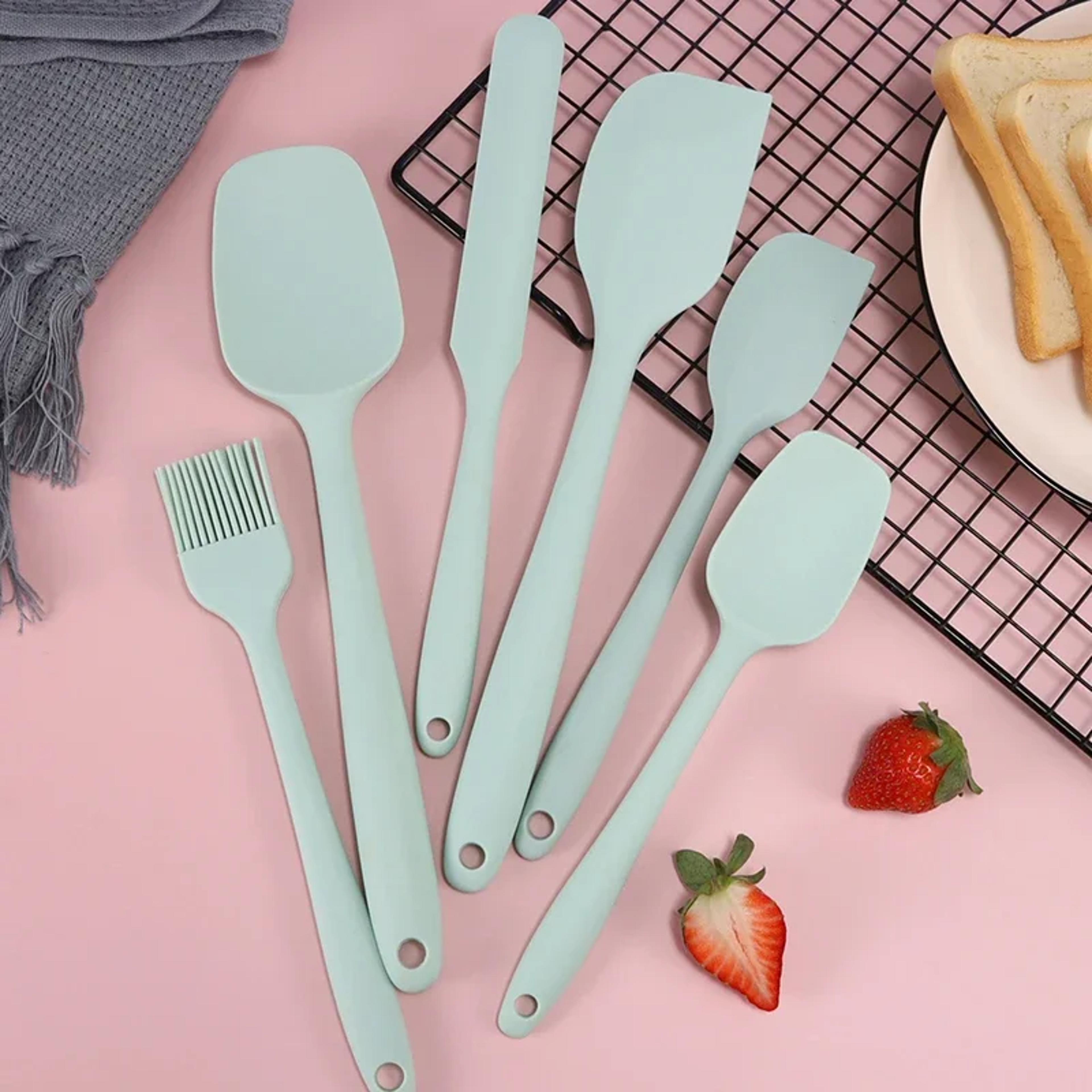 Silicone Spatula Set HeatResistant NonStick Baking  Cooking Utensils 1