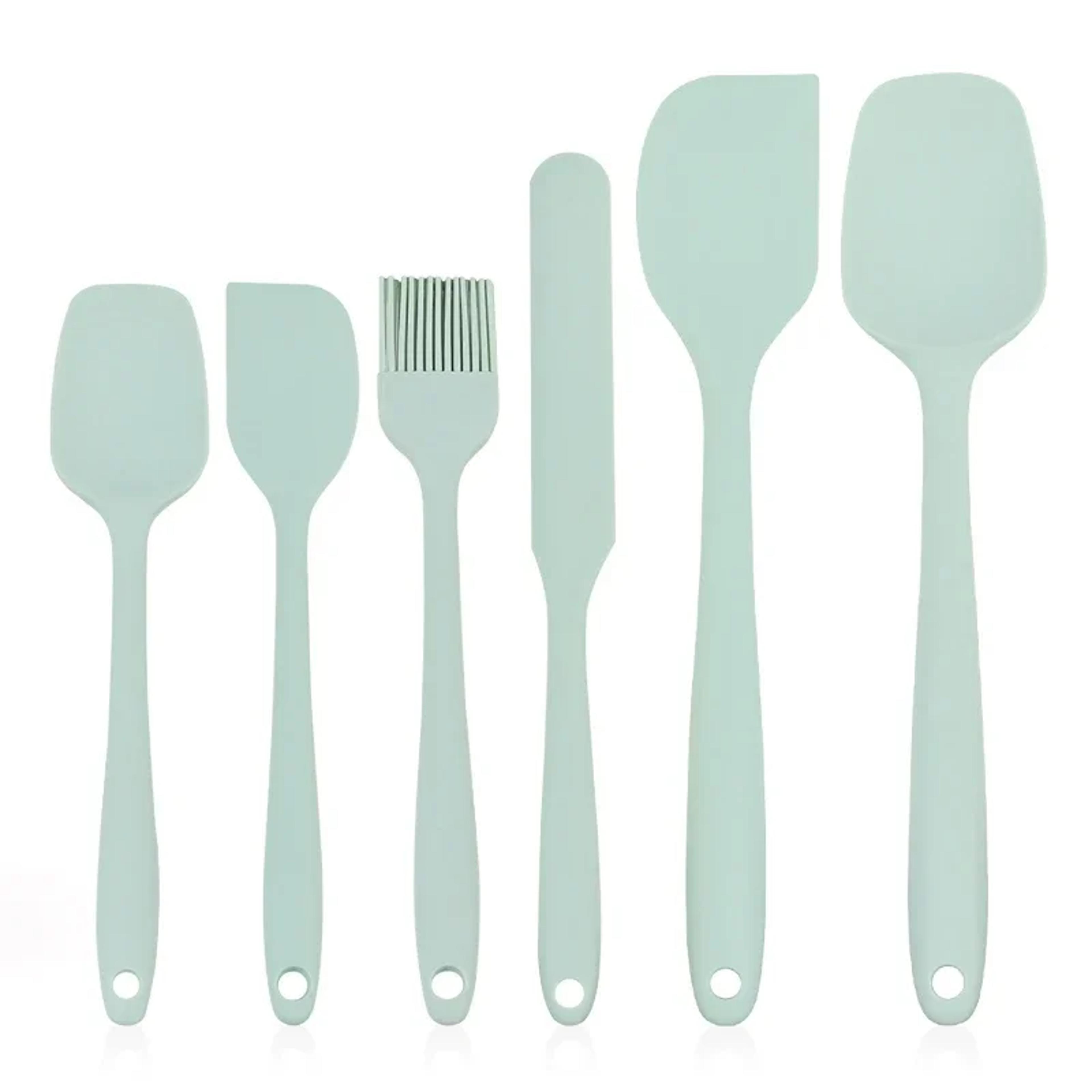 Silicone Spatula Set HeatResistant NonStick Baking  Cooking Utensils 7