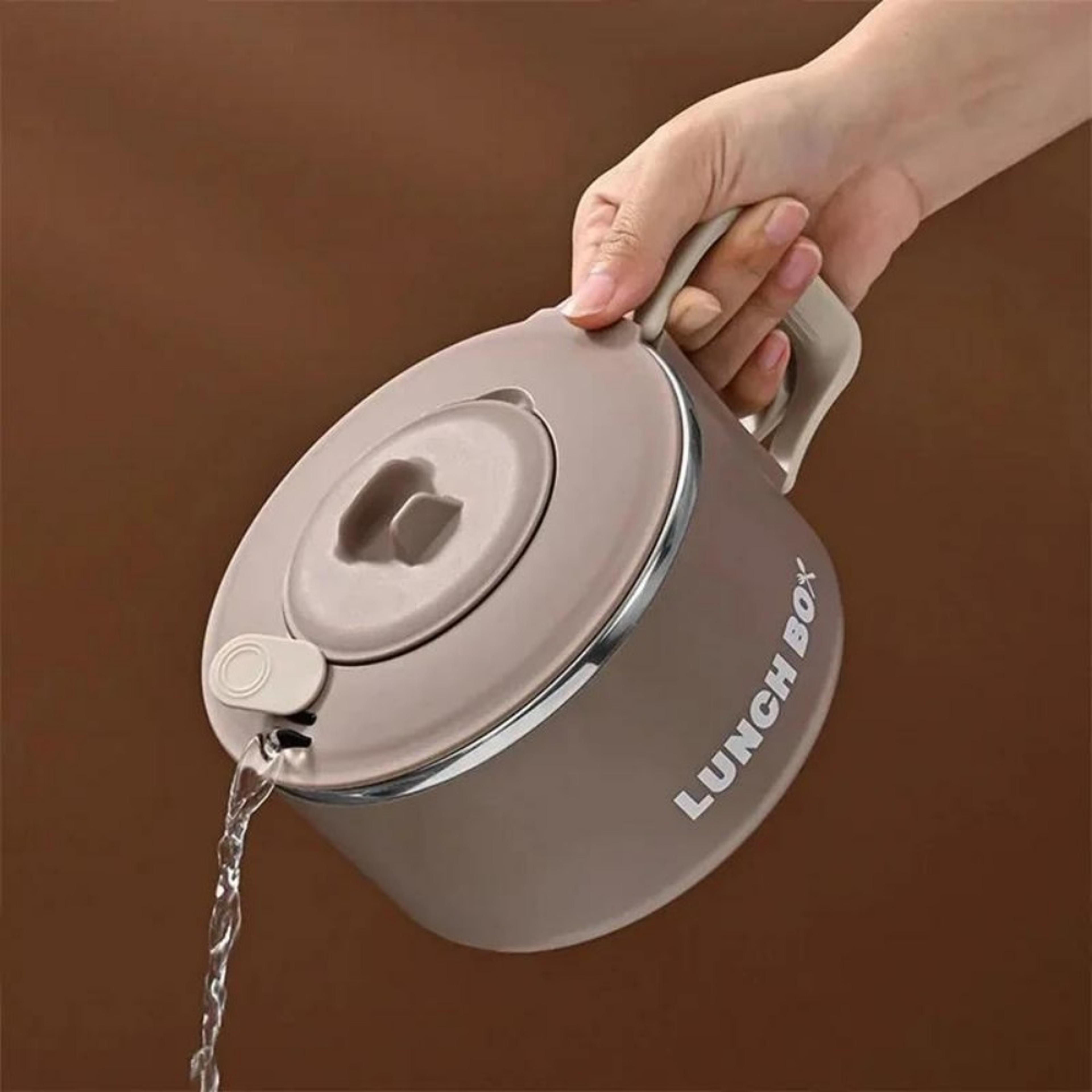 FreshCarry Stainless Steel Lunch Box MicrowaveSafe Bento Container For Work School  Travel 4