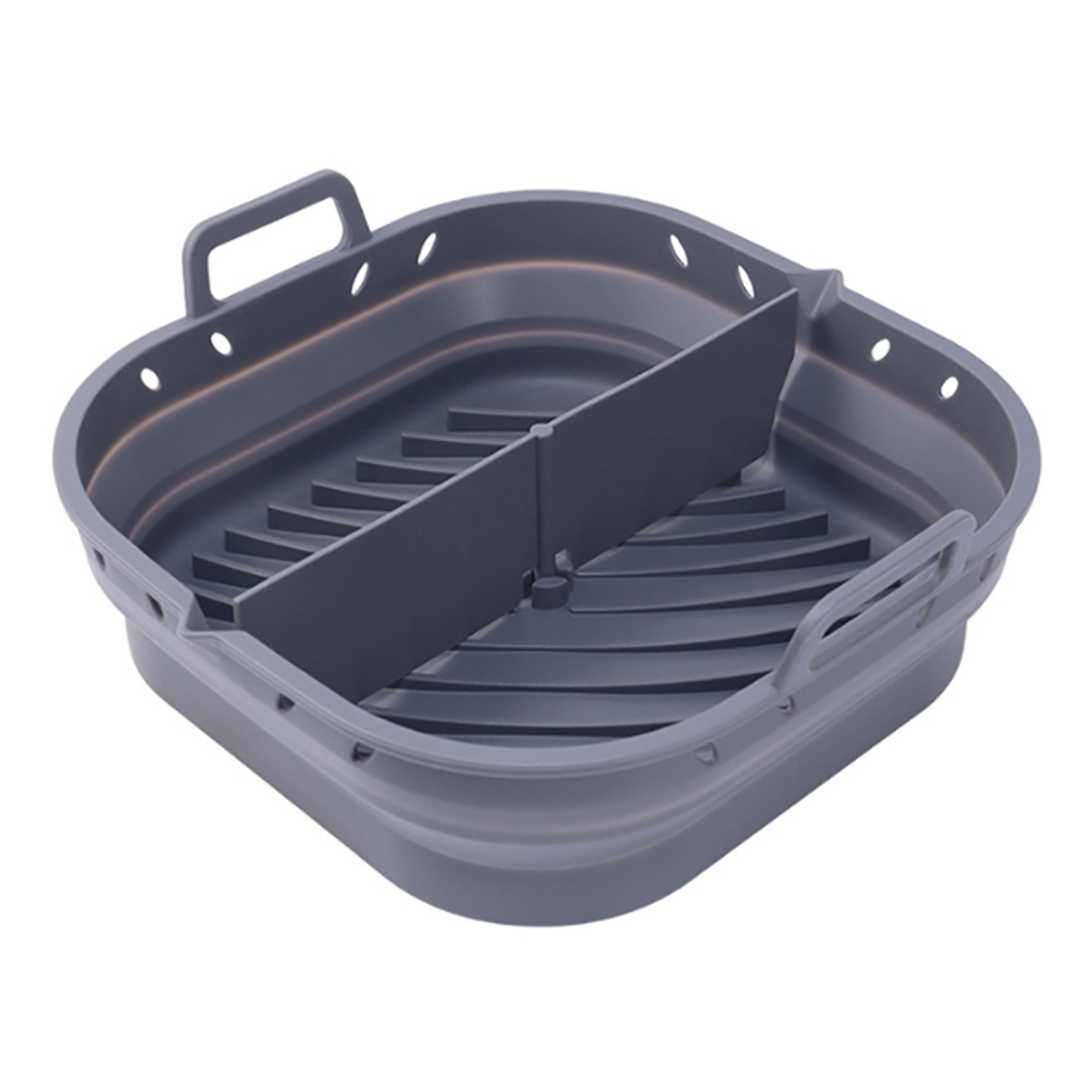 Reusable Silicone Air Fryer Liners For Easy Cleanup Non Stick Baking Basket Tray 6
