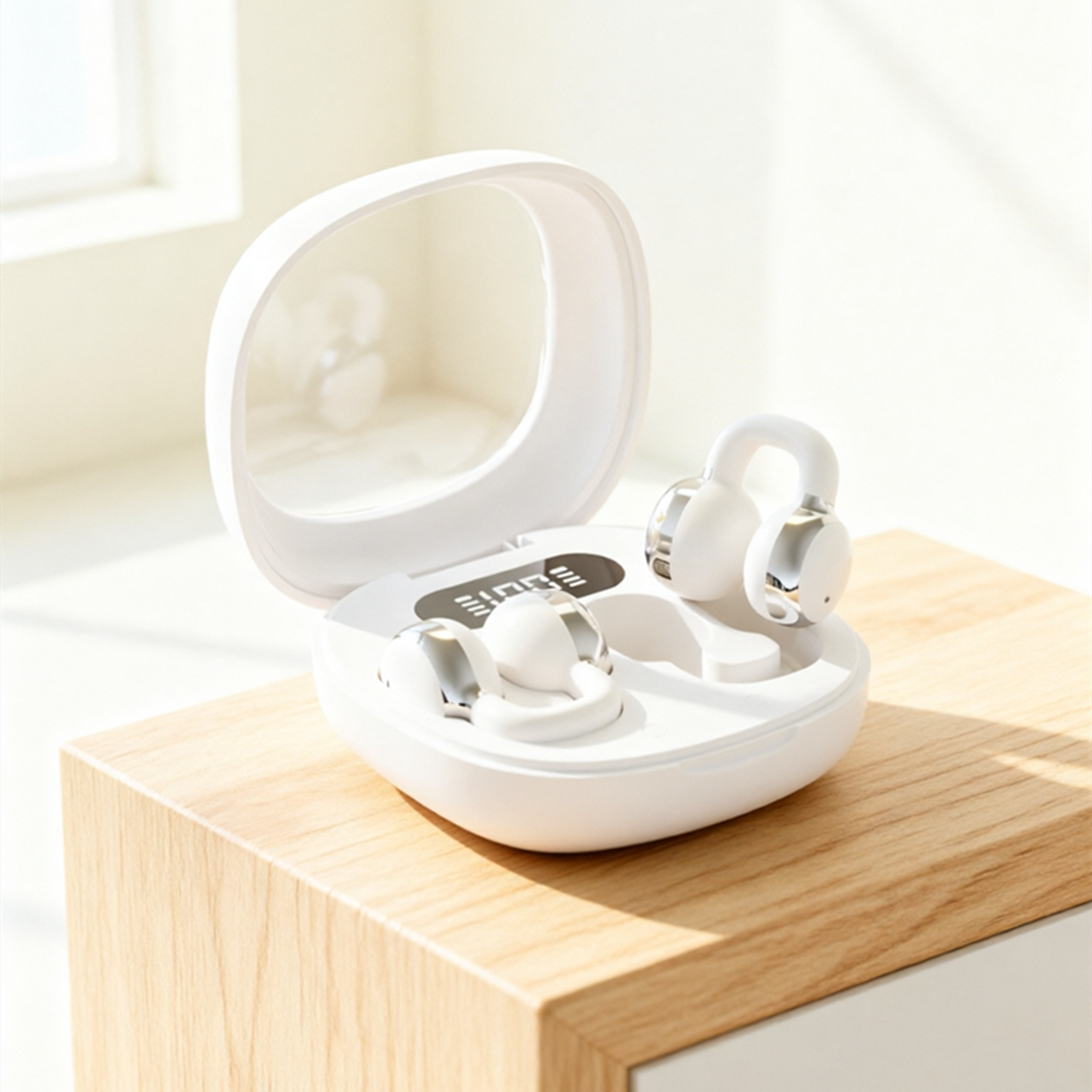 smartbass tws wireless bluetooth earbuds with led display & stereo sound