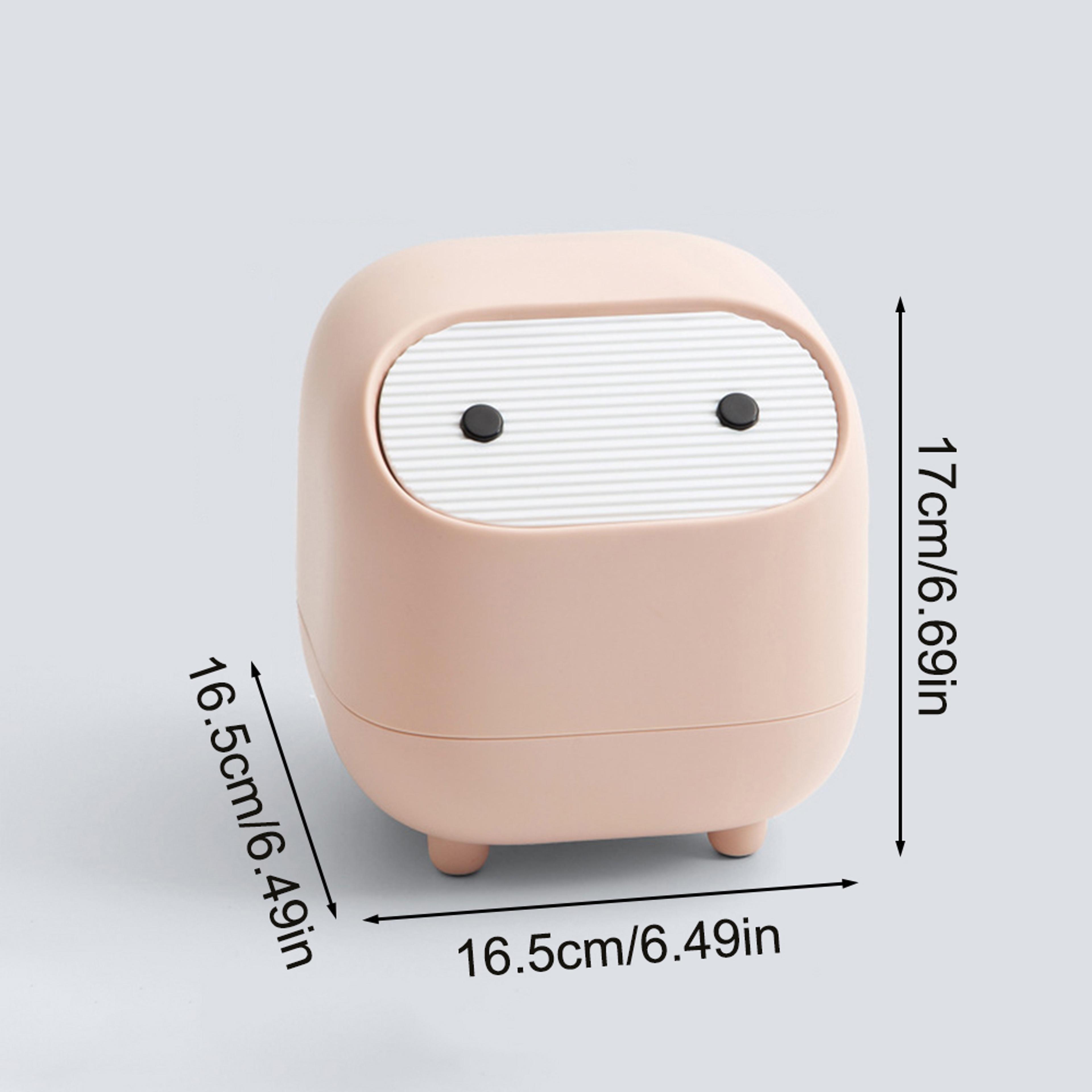 Ninja Mini Desktop Trash Can With Lid For Office Vanity  Coffee Table 5