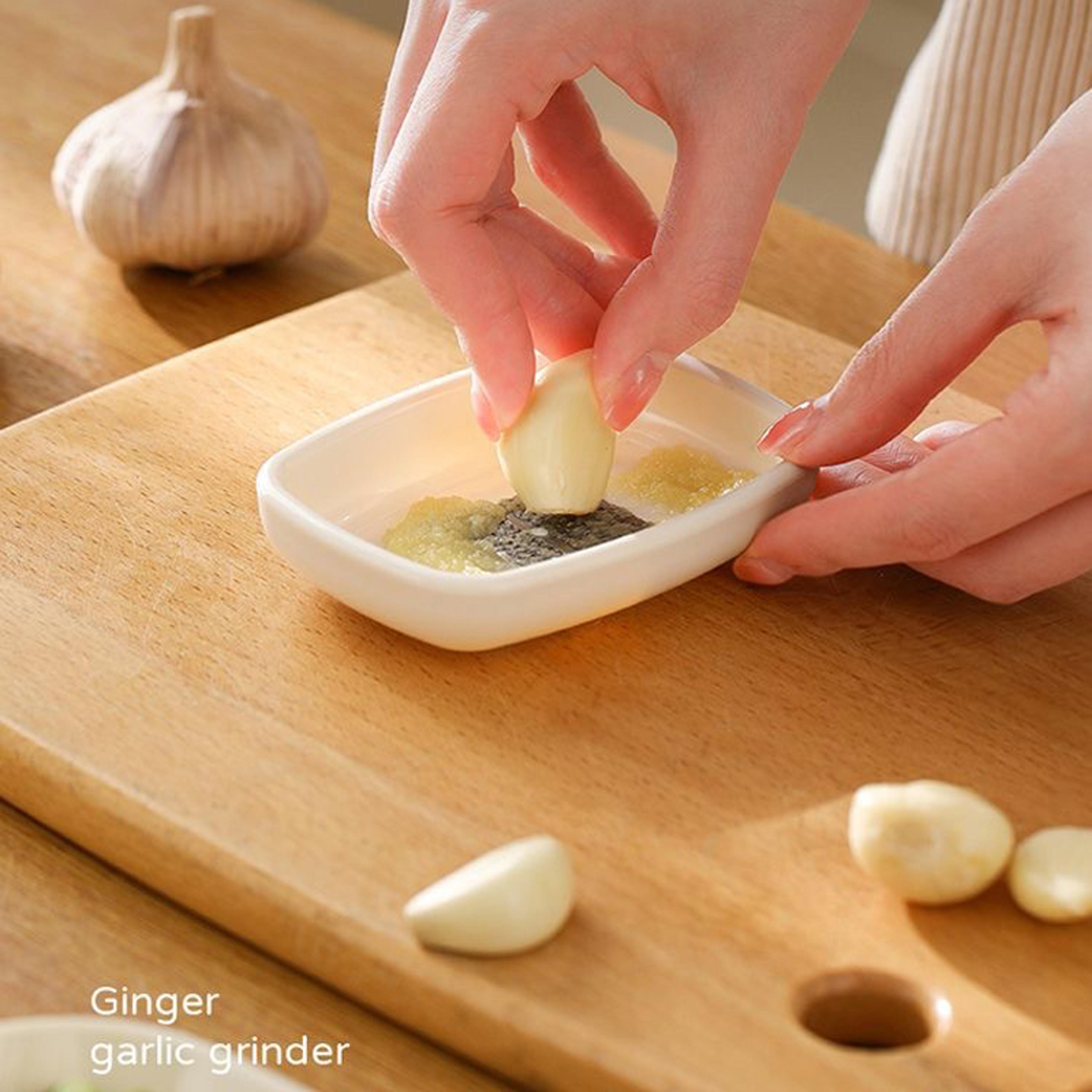 stainless steel garlic crusher & ginger grater for fast kitchen prep