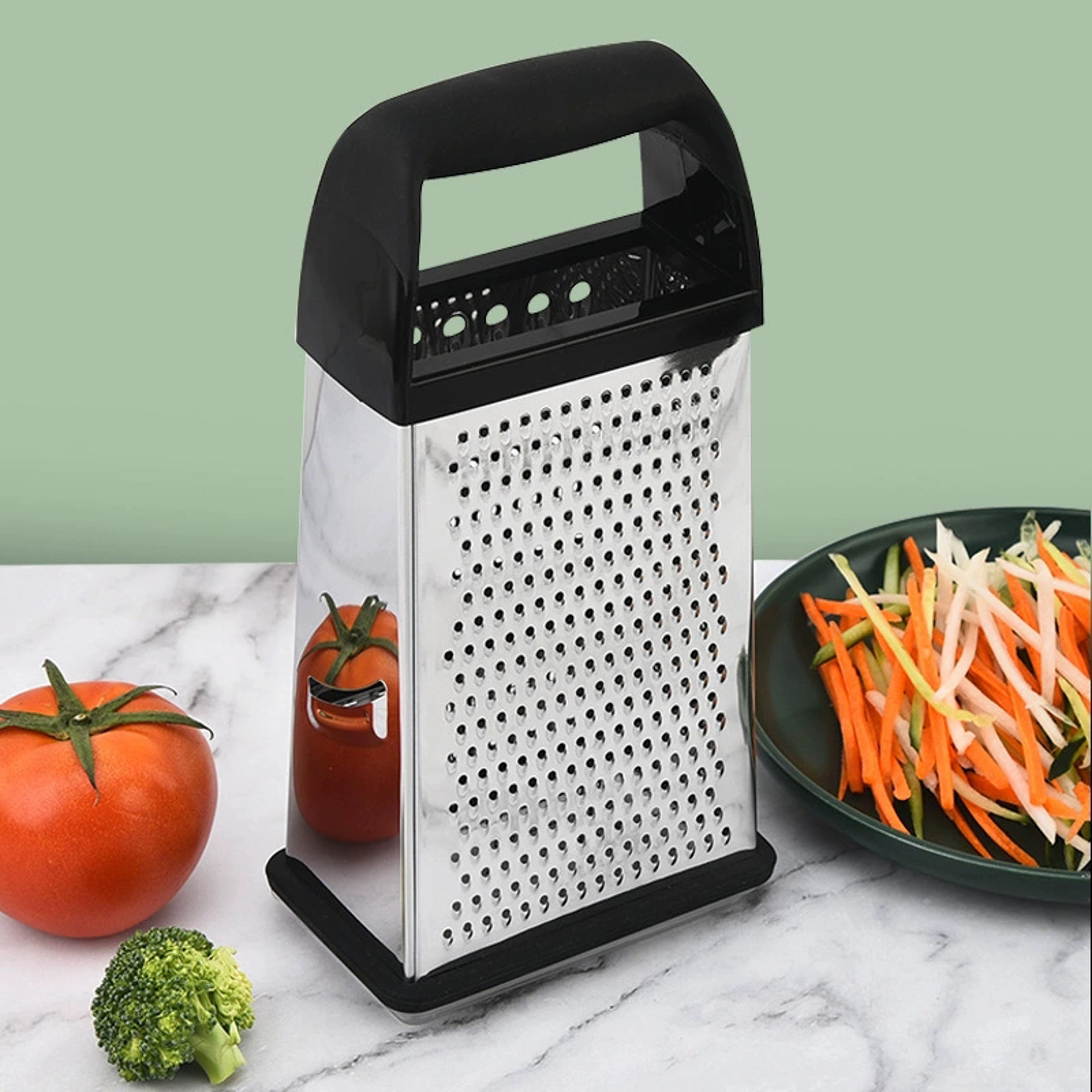vegetable grater with storage box & stainless steel cheese slicer