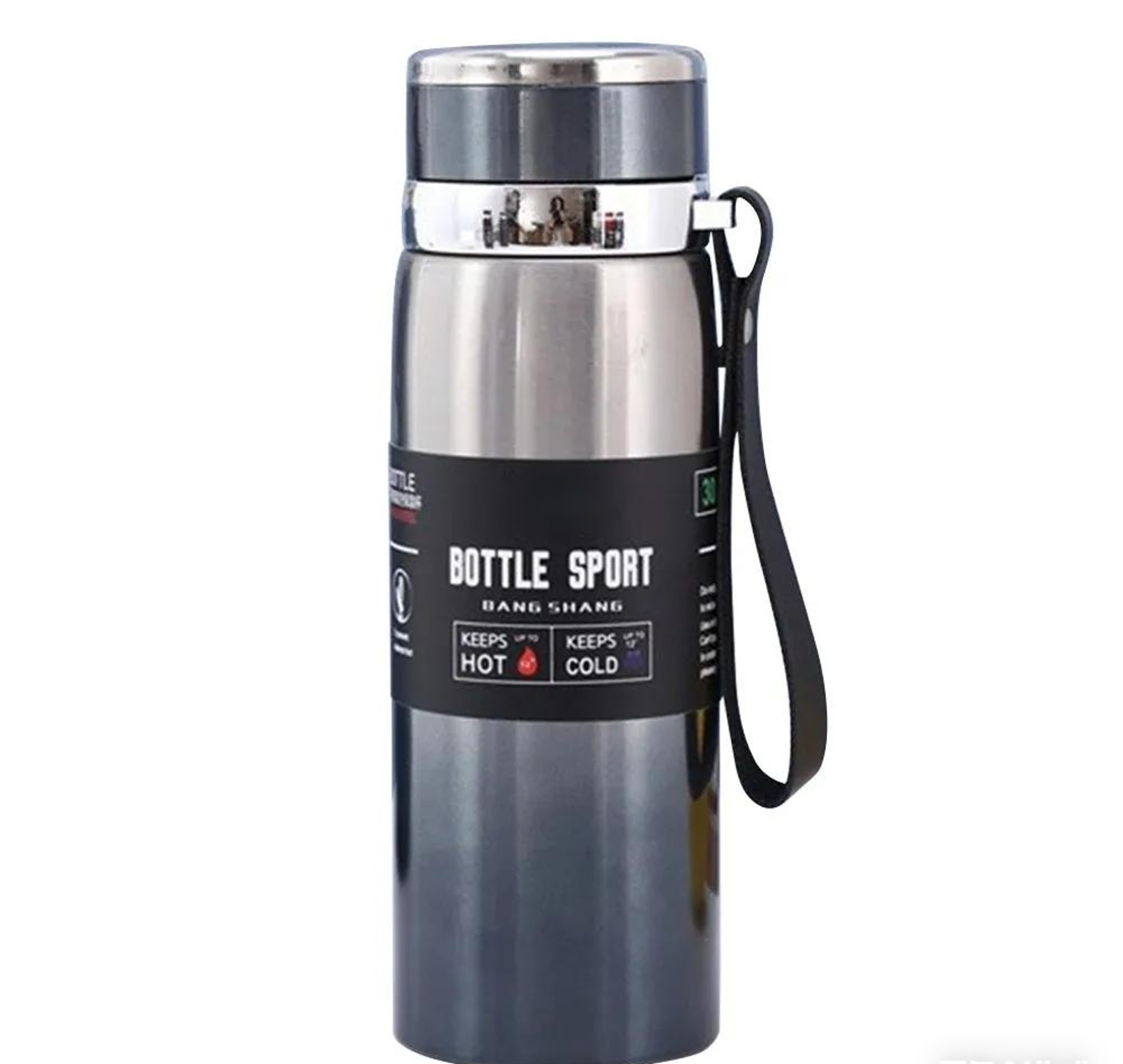 ArcticGrip Insulated Water Bottle Stainless Steel Vacuum Flask With Handle 5